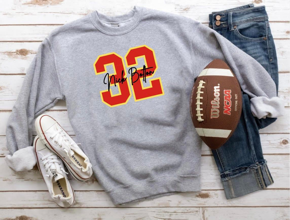 Red & Gold #32 Sports Grey Option