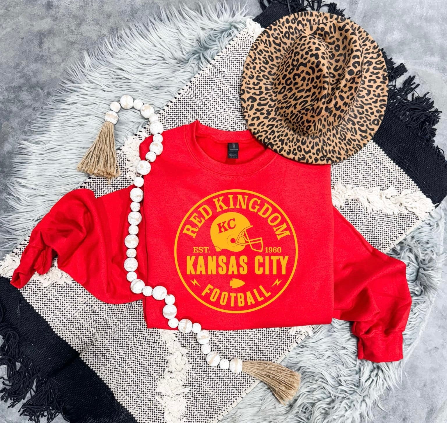 Gold Circle Red Kingdom Kansas City Red Sweatshirt