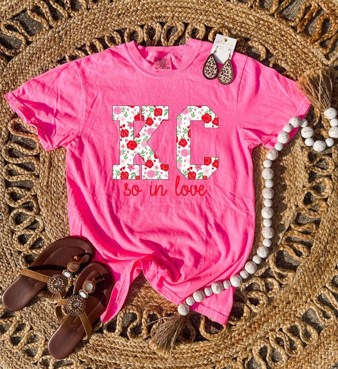 KC So In Love Hot Pink Tee