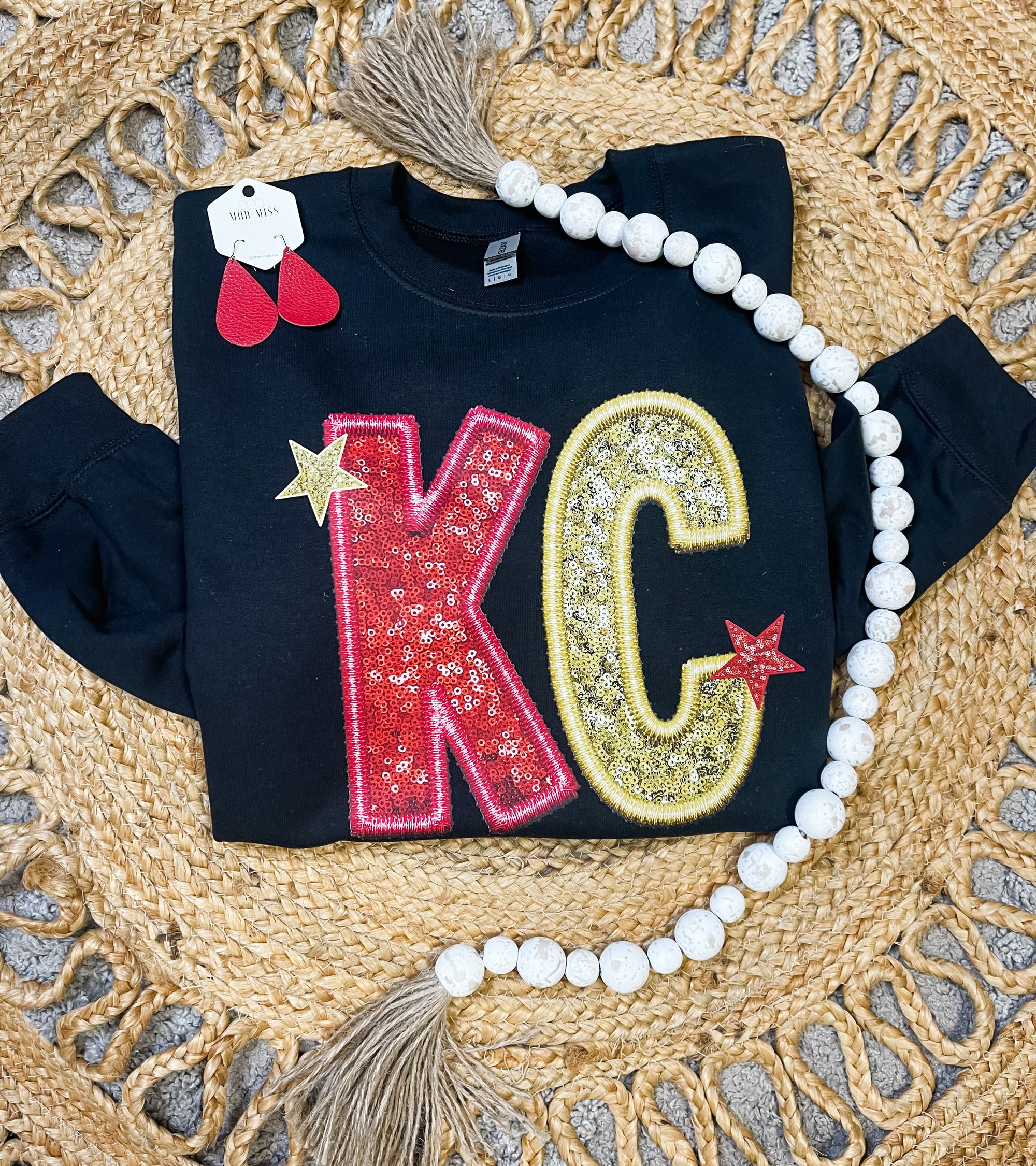 KC Stars Red & Gold Black Sweatshirt