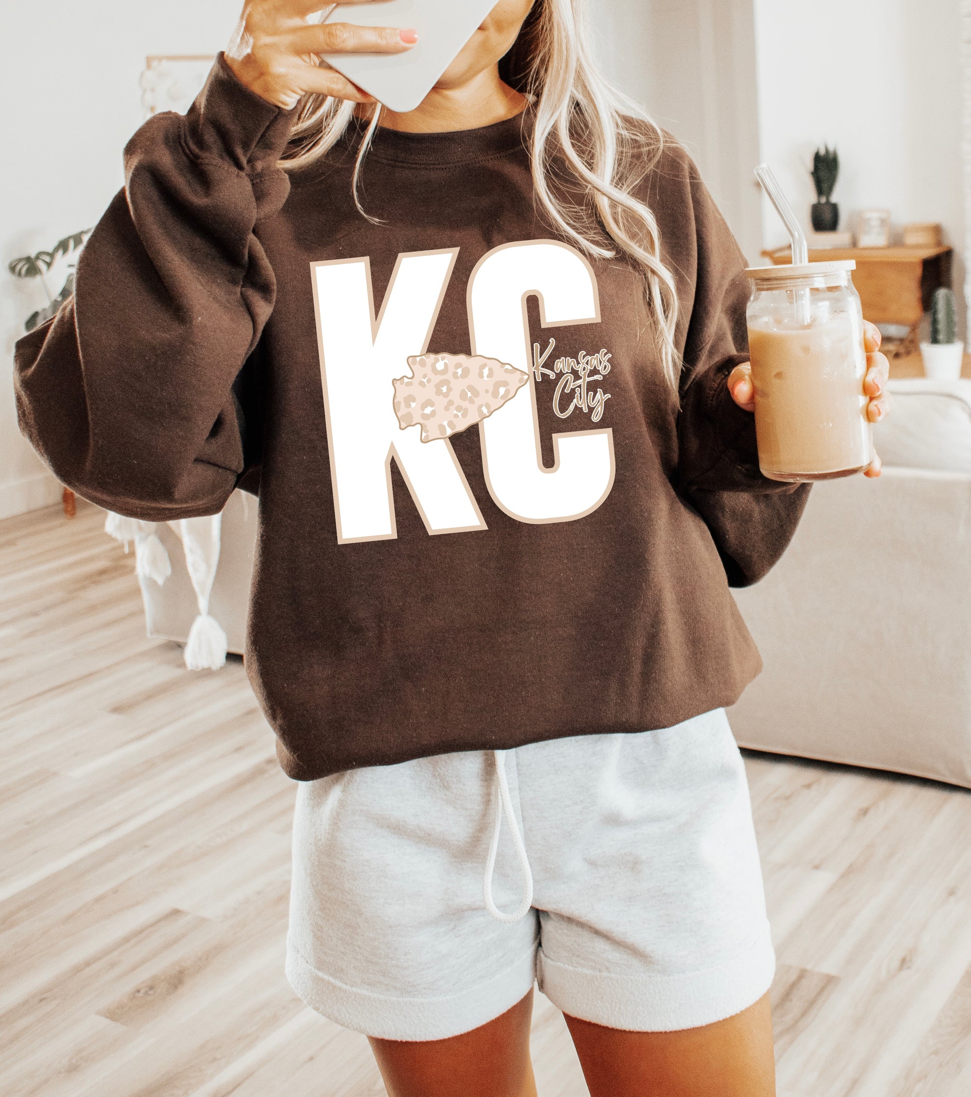 White KC Chocolate Sweatshirt