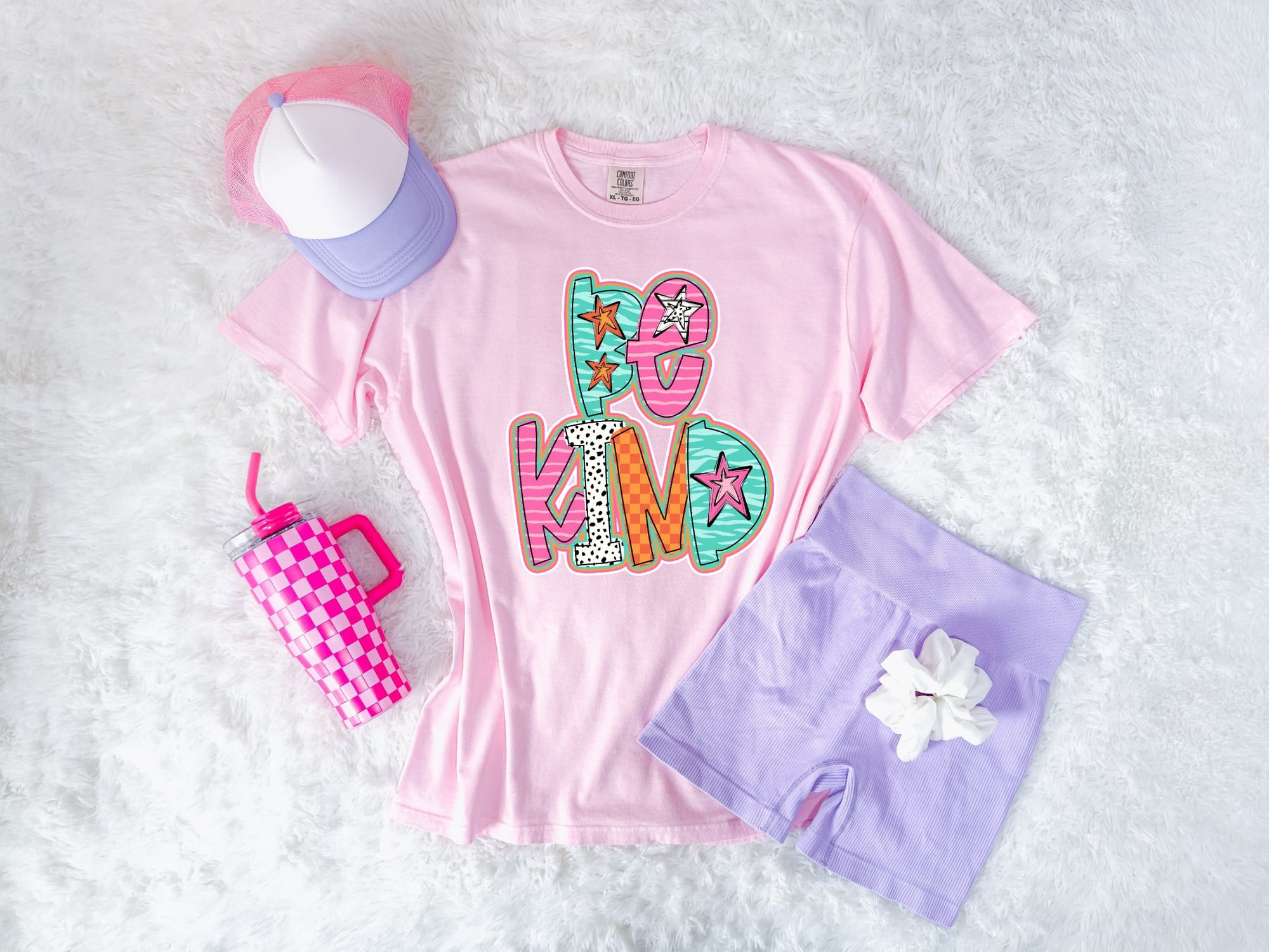 Be Kind Doodle Stars Blossom Tee