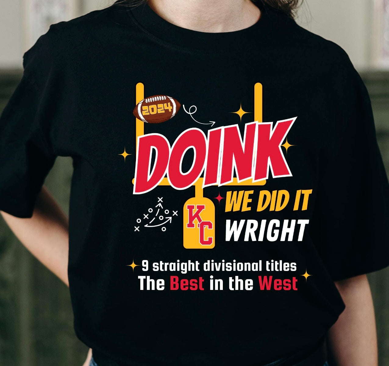 **HALFTIME DEAL** 2024 Doink We Did It Wright Black Tee