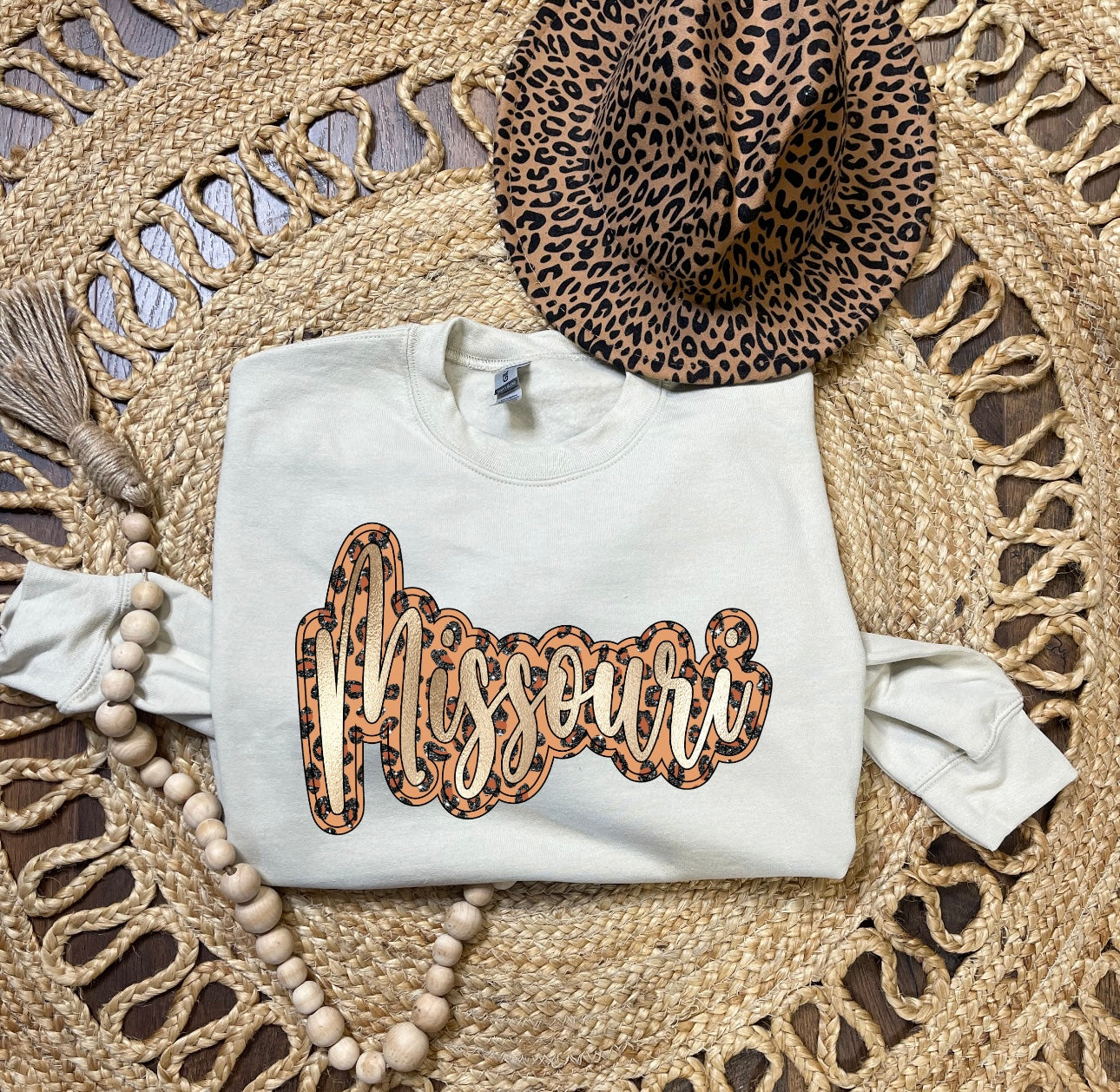 Leopard Missouri Sand Sweatshirt