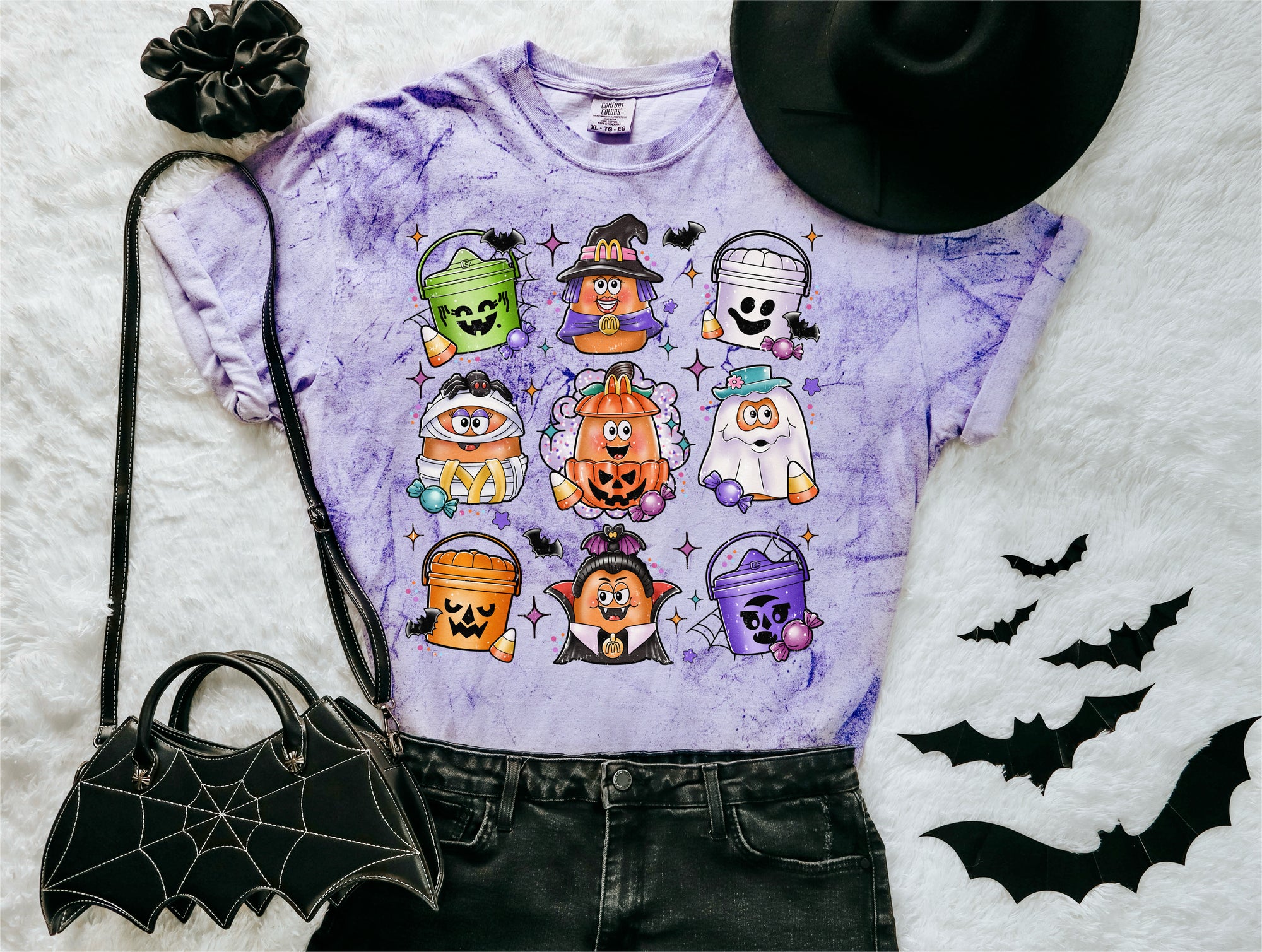 Halloween Nugs Purple Colorblast Tee