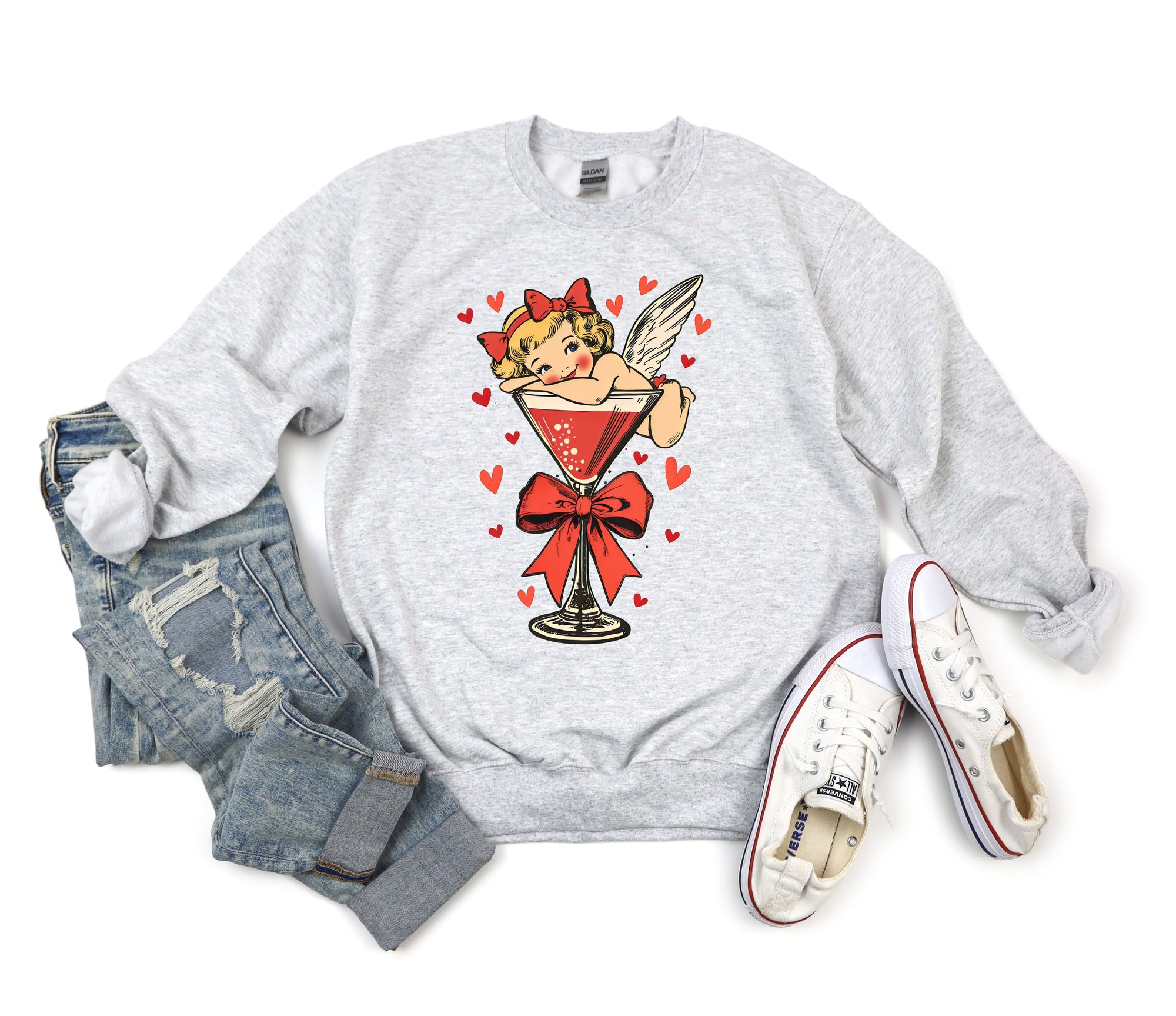 Cupid Martini Ash Sweatshirt