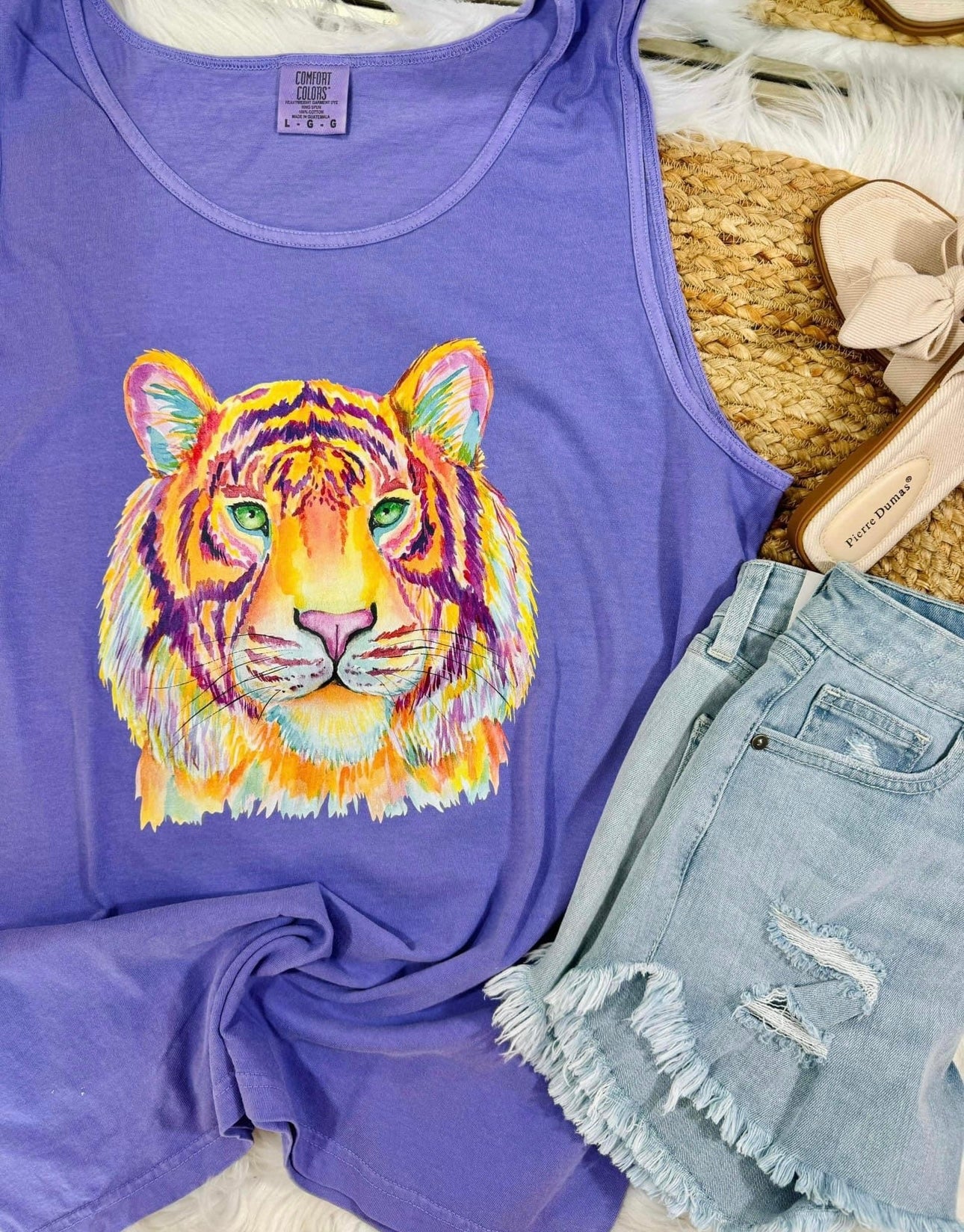 Watercolor Tiger Violet Option