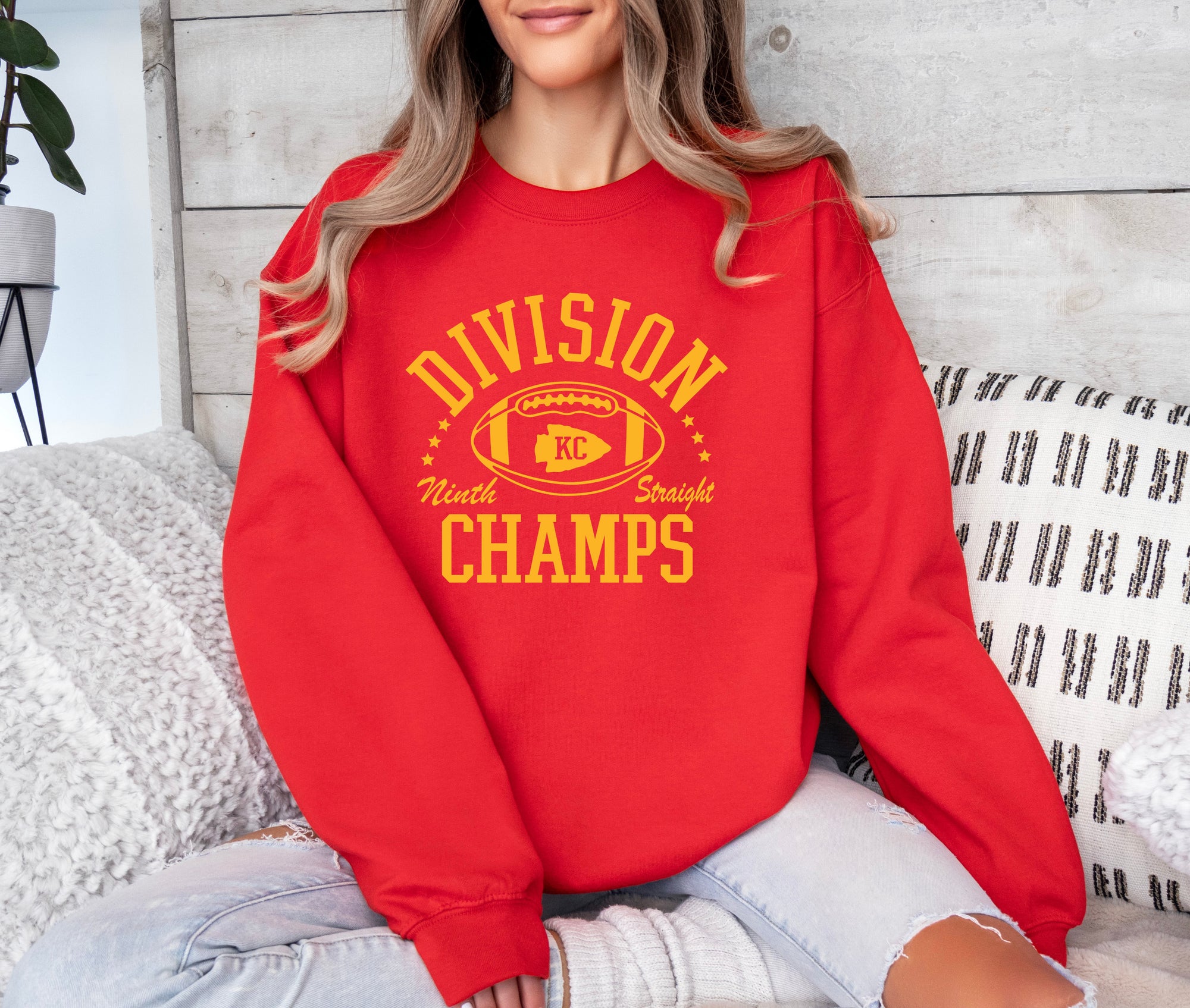 Divisional Champs Ninth Straight Red Sweatshirt