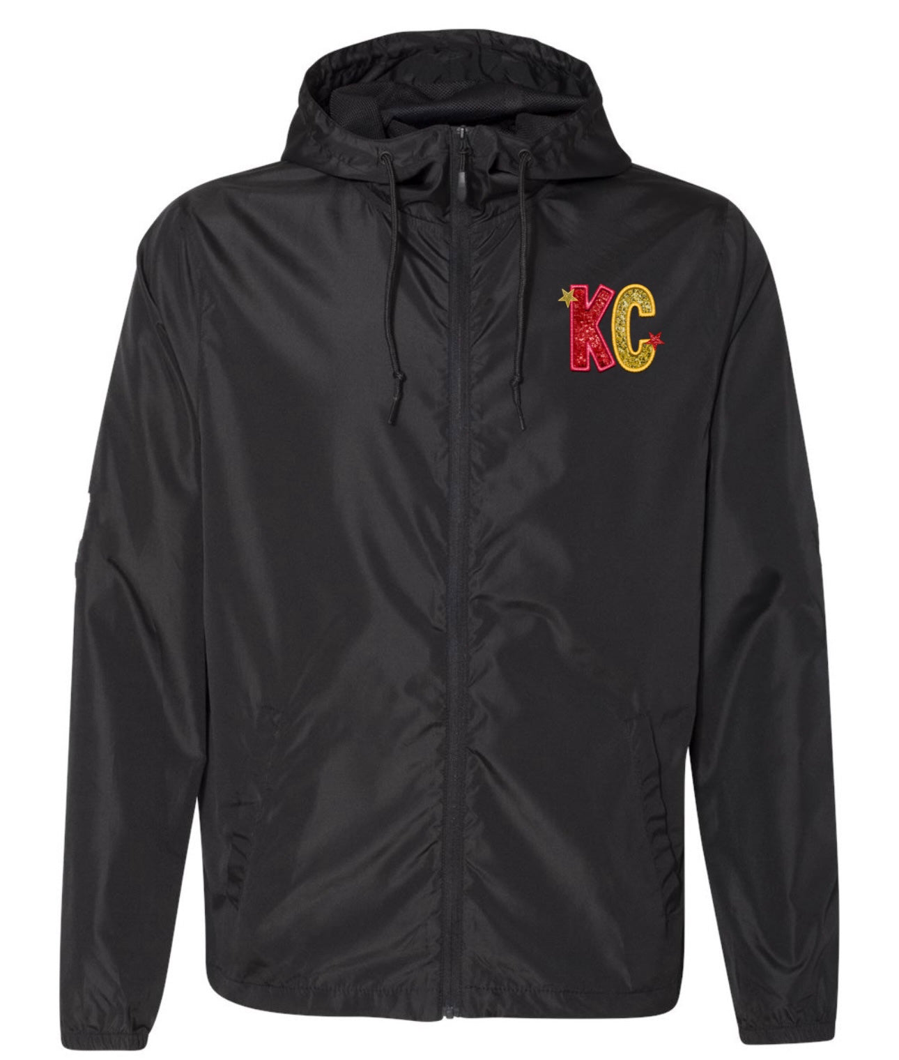 KC Stars Red & Gold Black Lightweight Windbreaker Full-Zip Jacket - Olive  Street Boutique