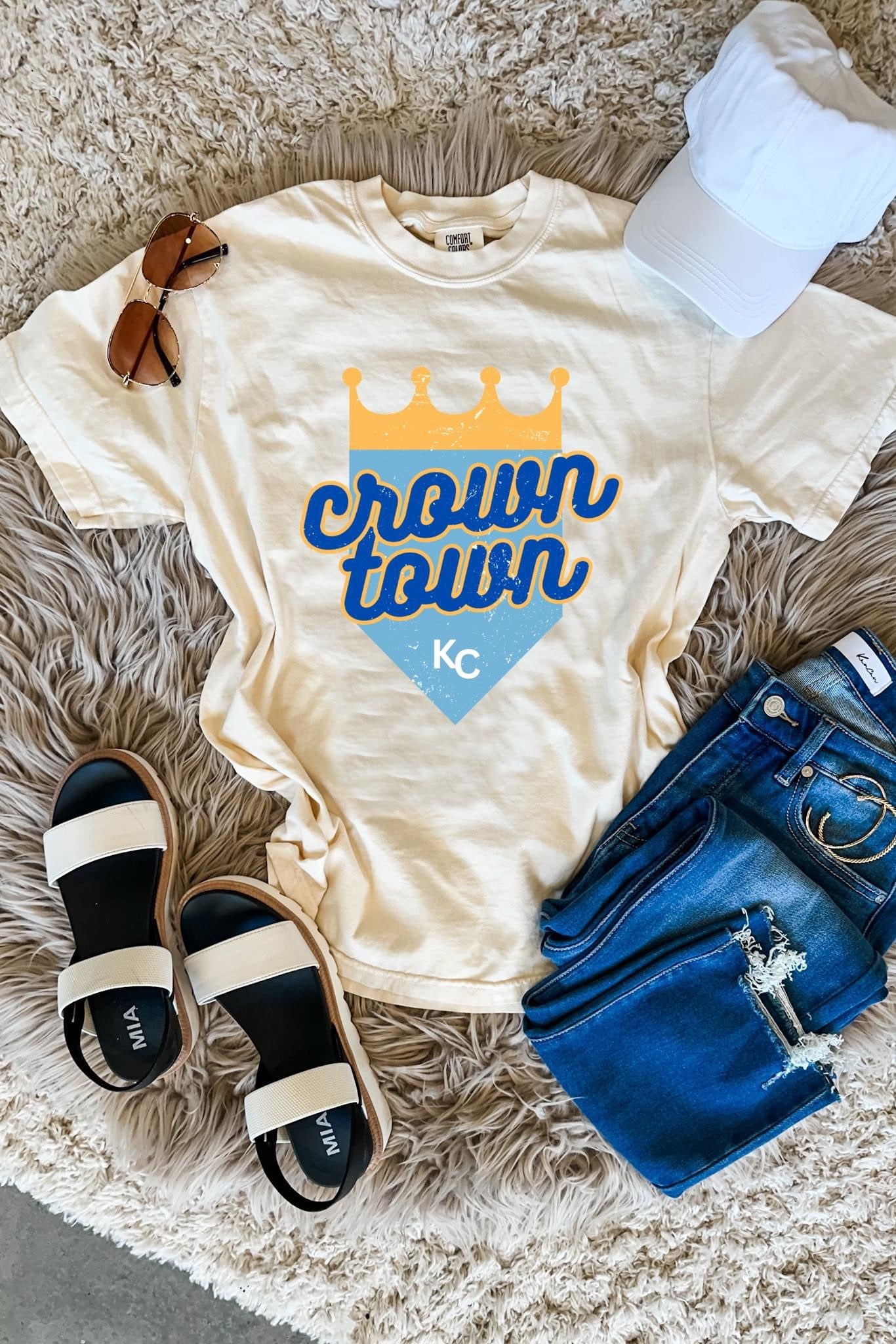 New Crown Town KC Ivory Tee