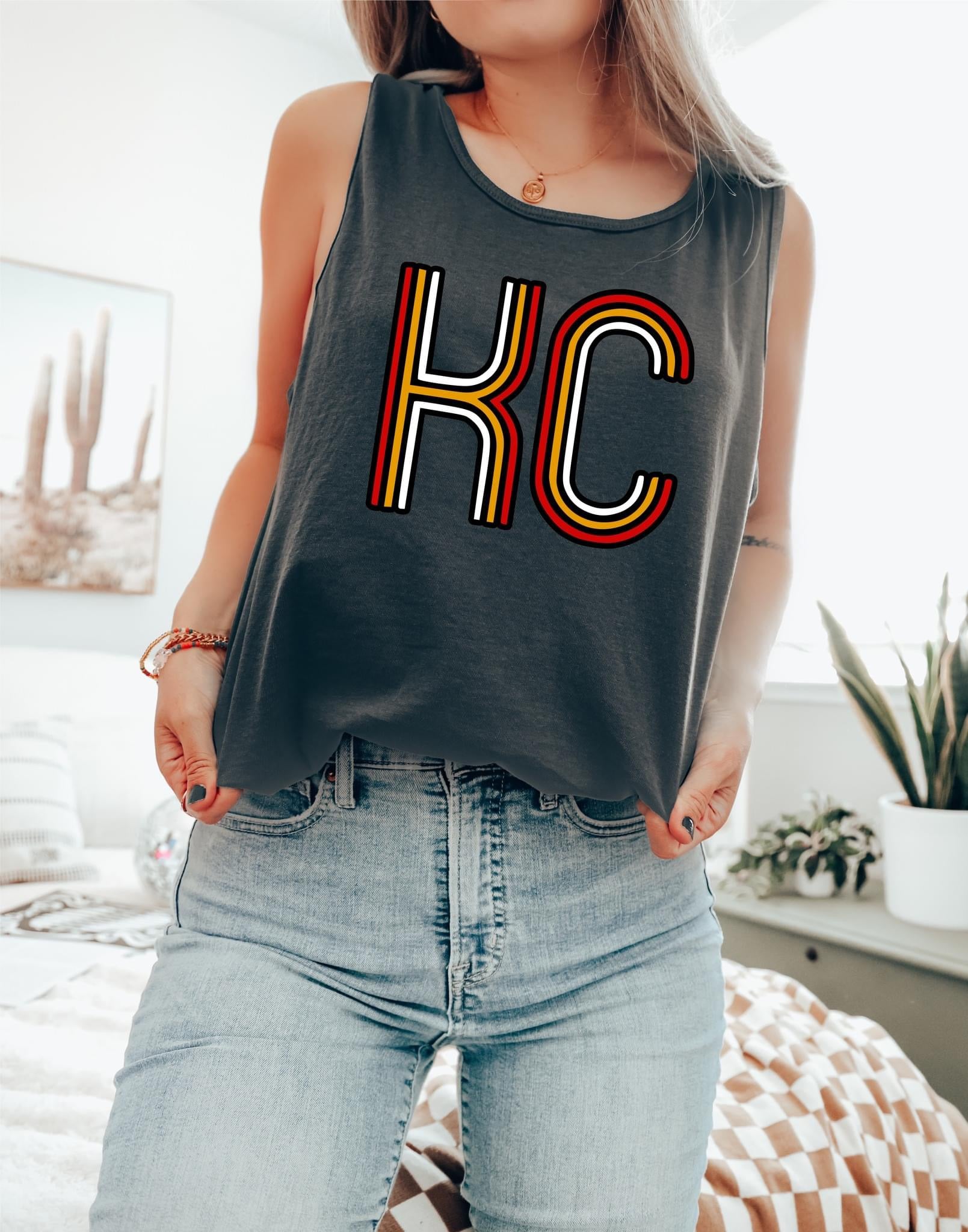 Red Retro Pepper Tank Top