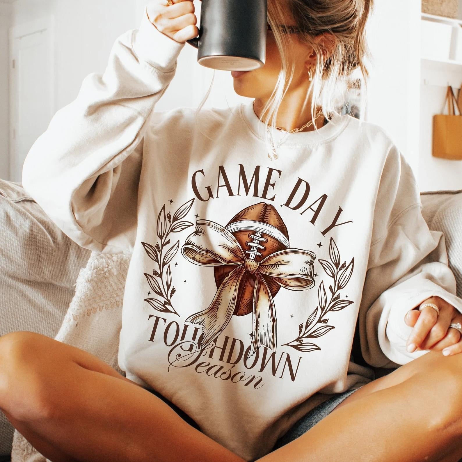 Game Day Touchdown Season Sand Sweatshirt