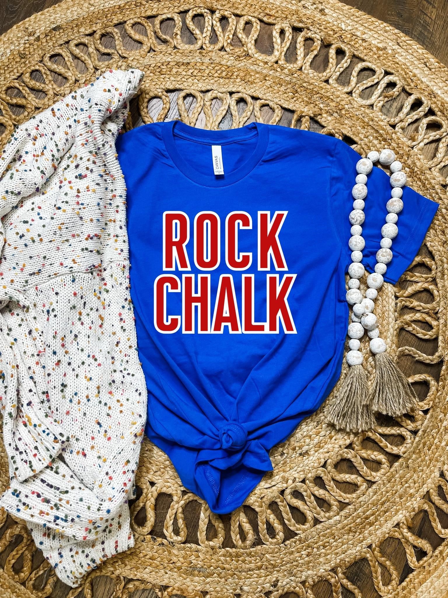 Red Rock Chalk Royal Tee