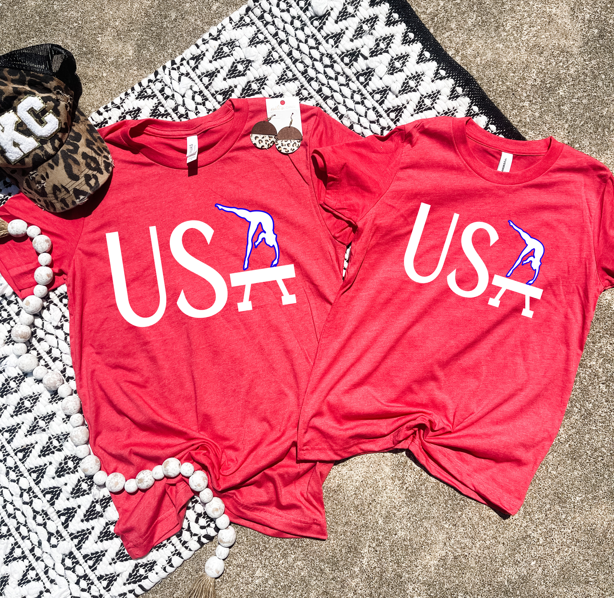 USA Gymnast Heather Red Tee