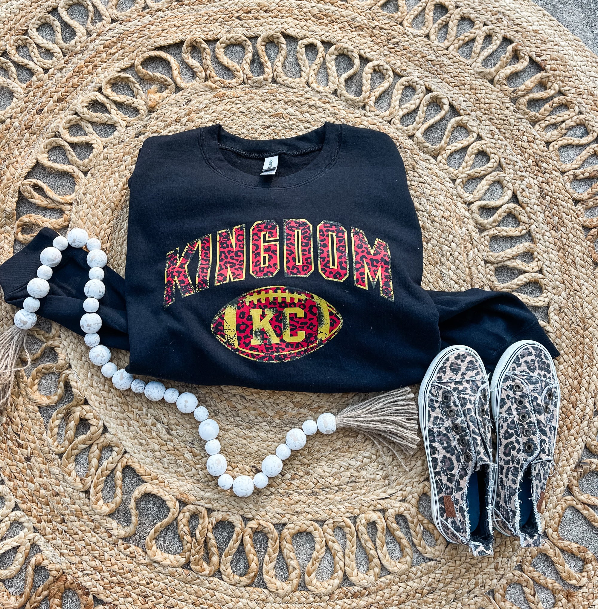 HALFTIME DEAL** KC Kingdom Grey Tee - Olive Street Boutique