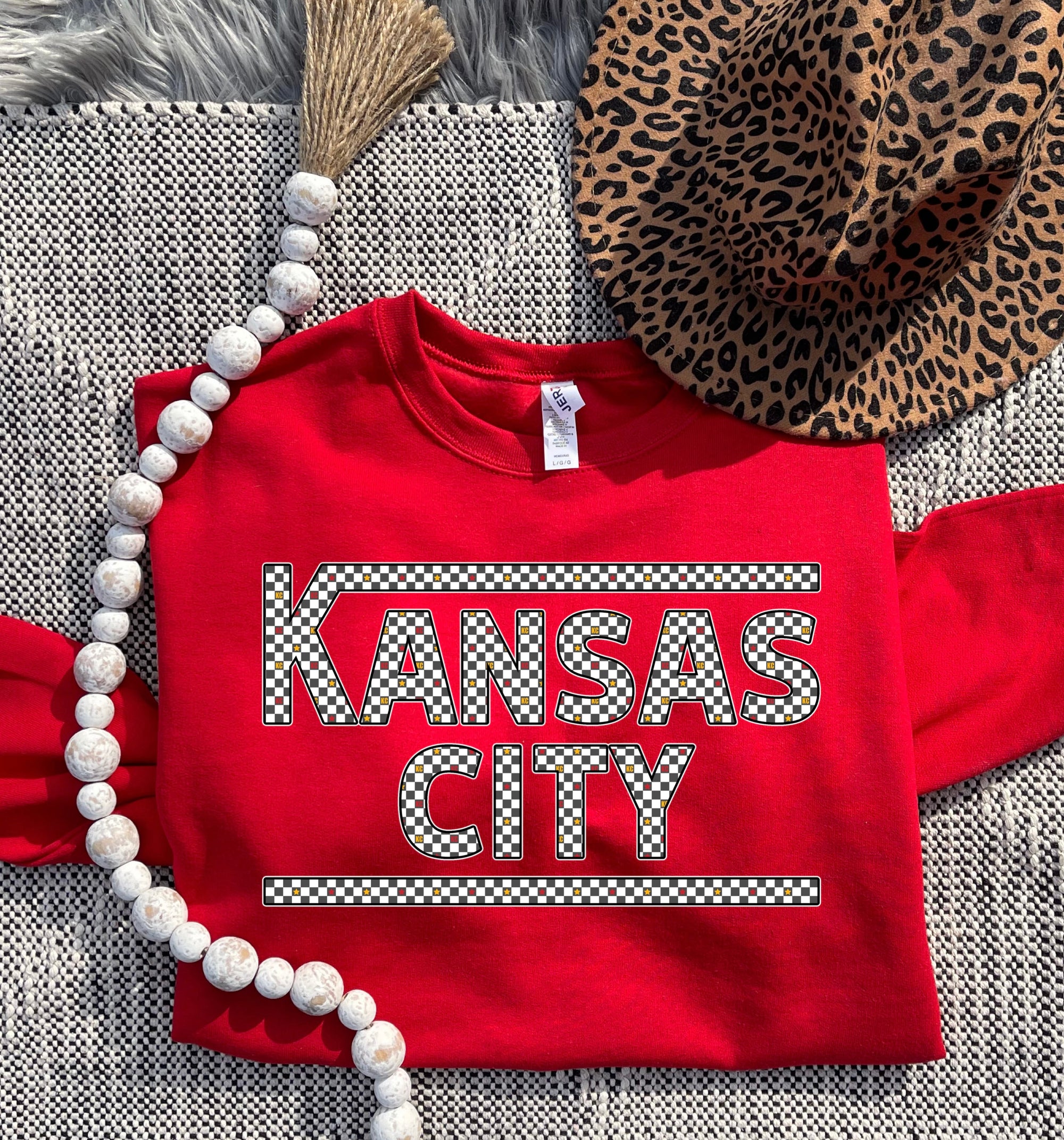 Belles Boutique Cursive Kansas City Over Chiefs Graphic Tee Xxs