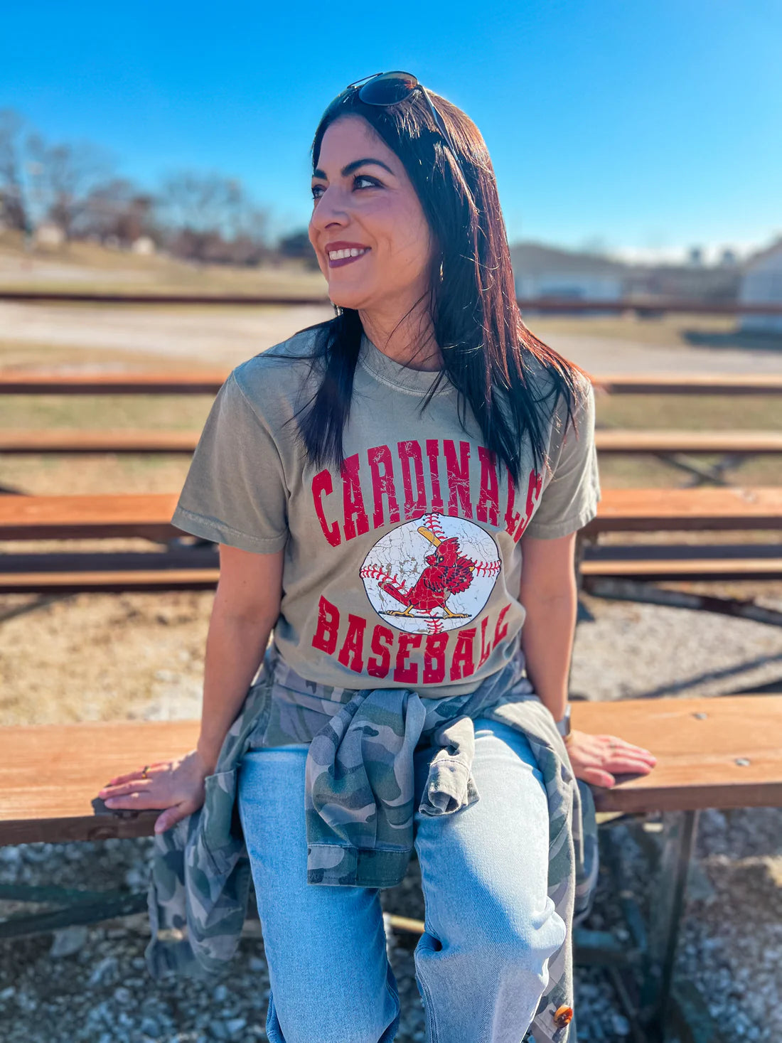 **PREORDER* Cardinals Baseball Khaki Tee