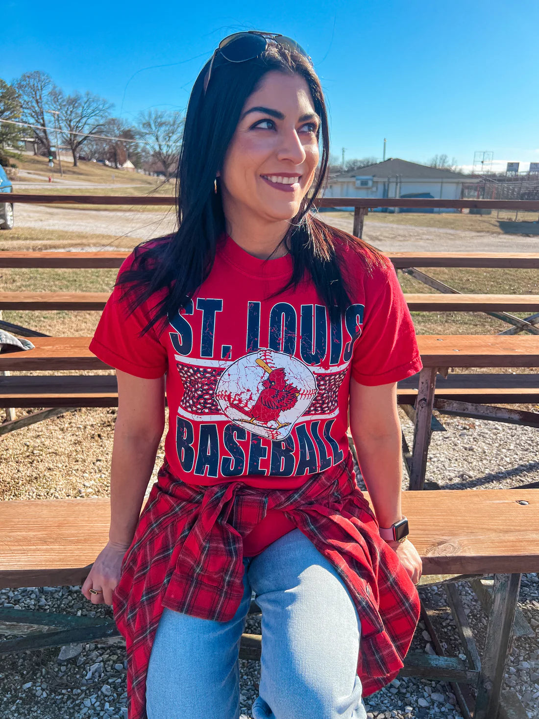 **PREORDER* STL Baseball Leopard Red Tee