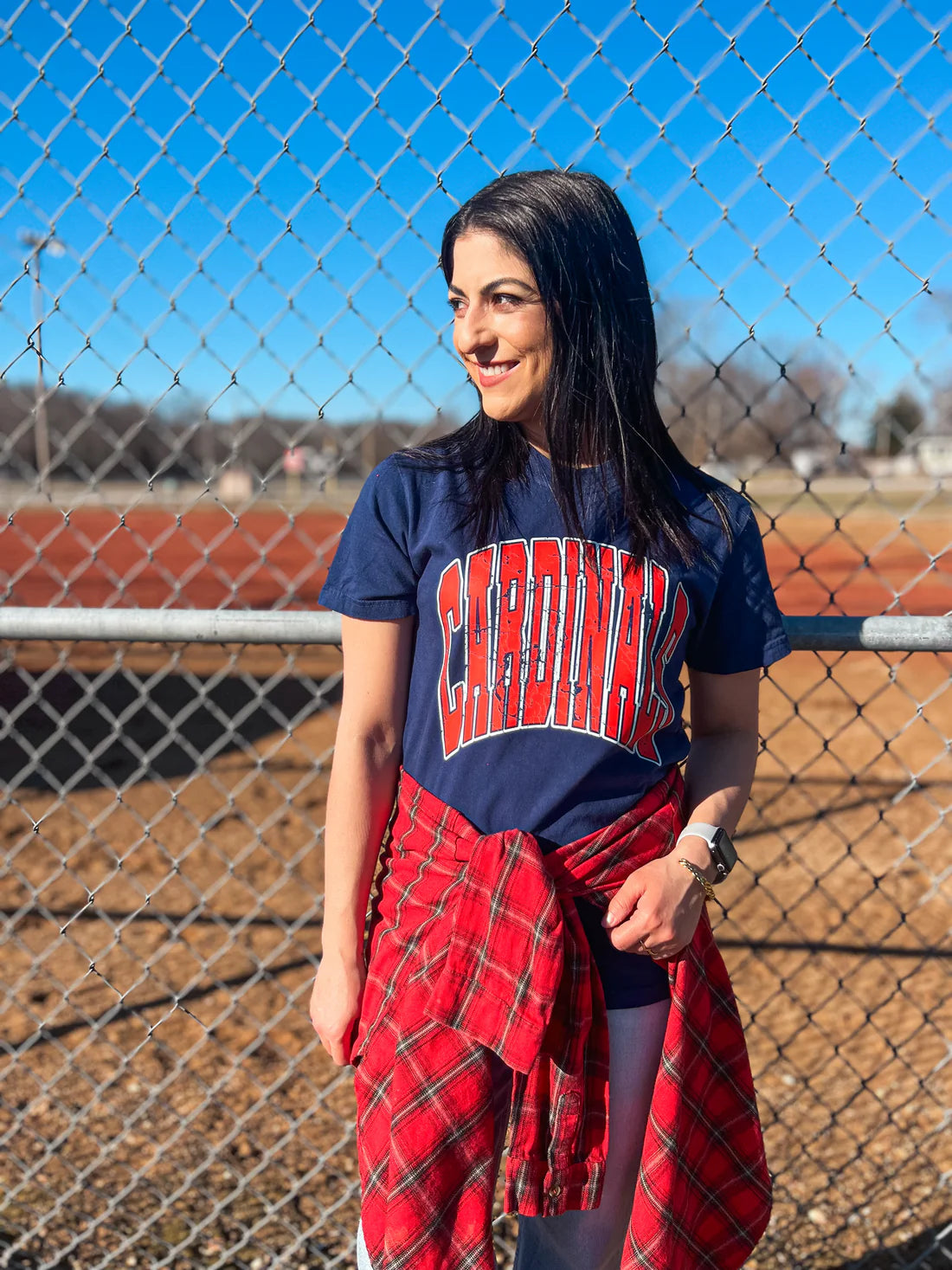 **PREORDER* Oversized Cardinals Navy Tee