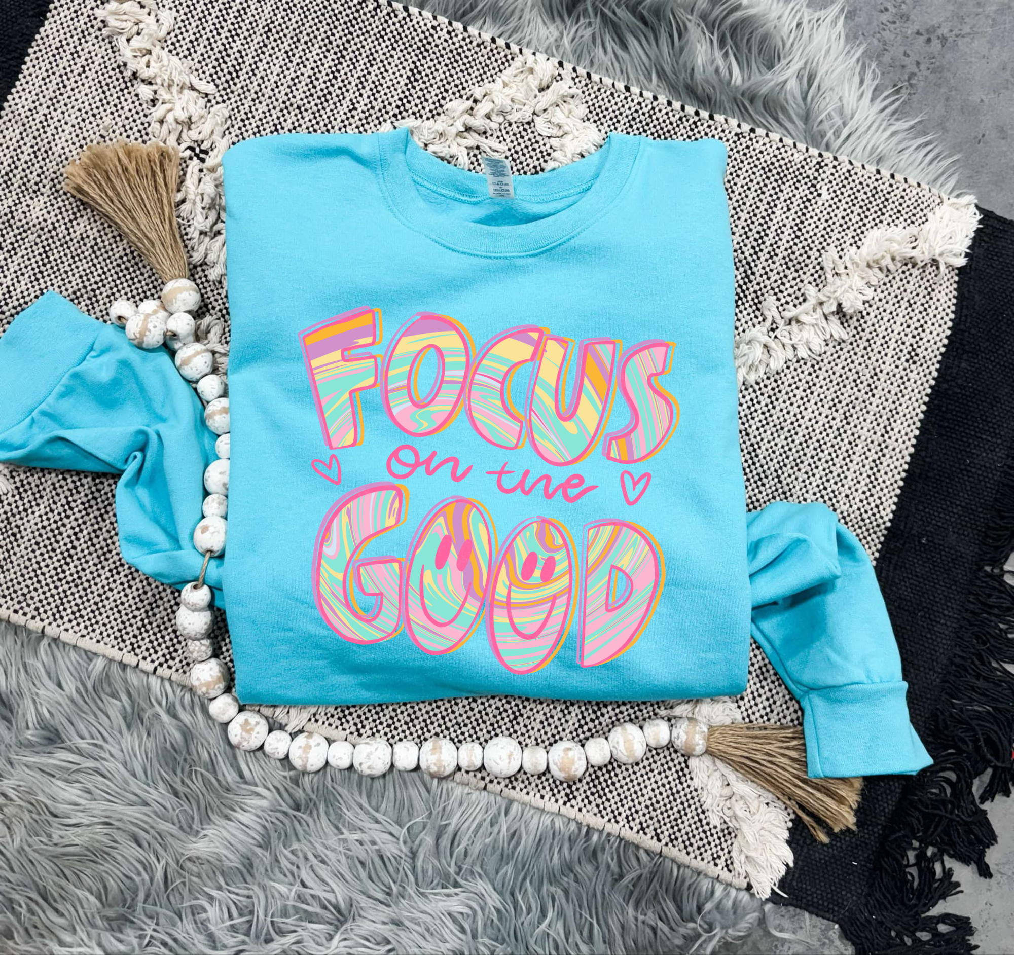 **DEAL OF THE DAY** Focus On The Good Mint Sweatshirt