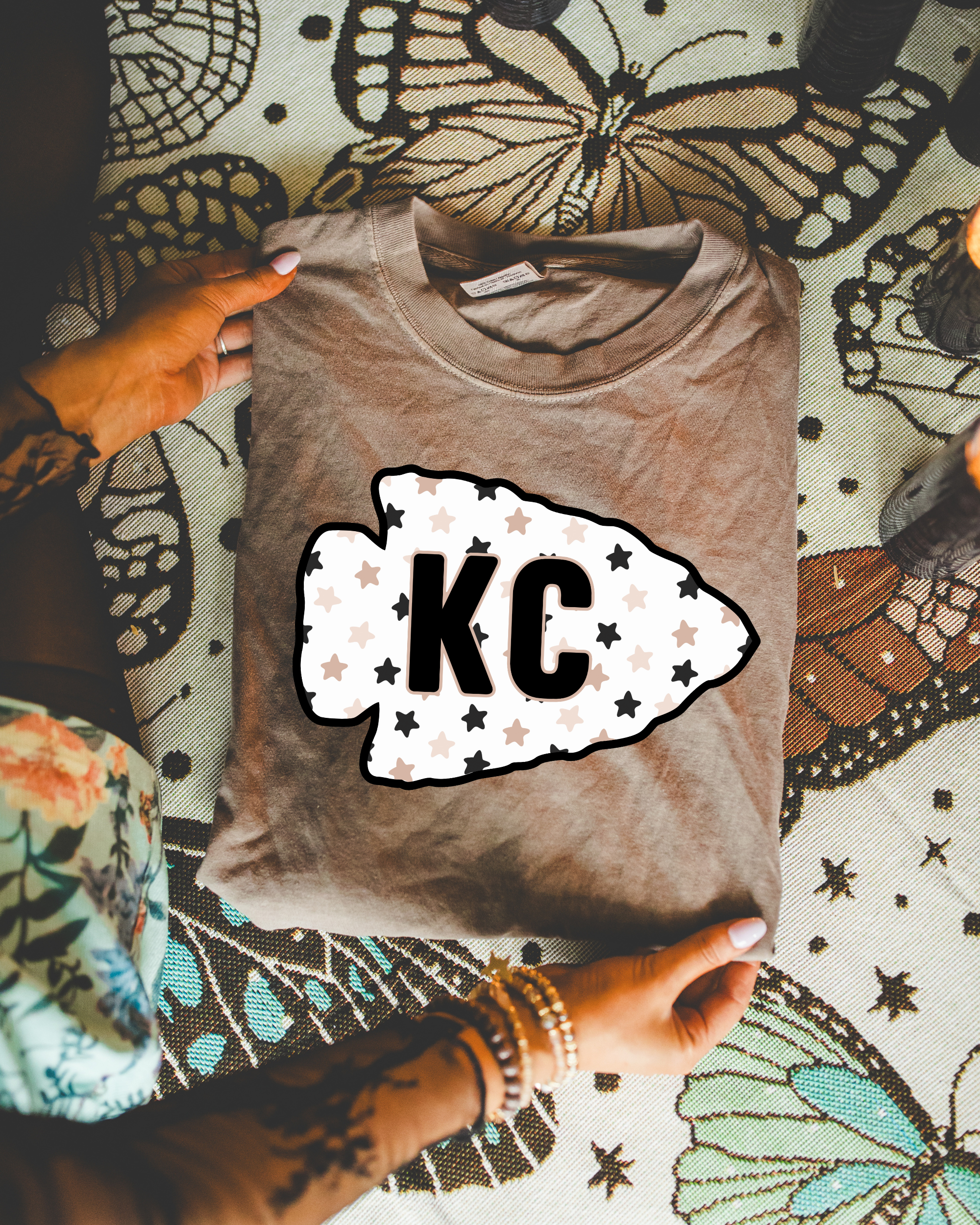 Neutral Star KC Arrowhead Espresso Tee