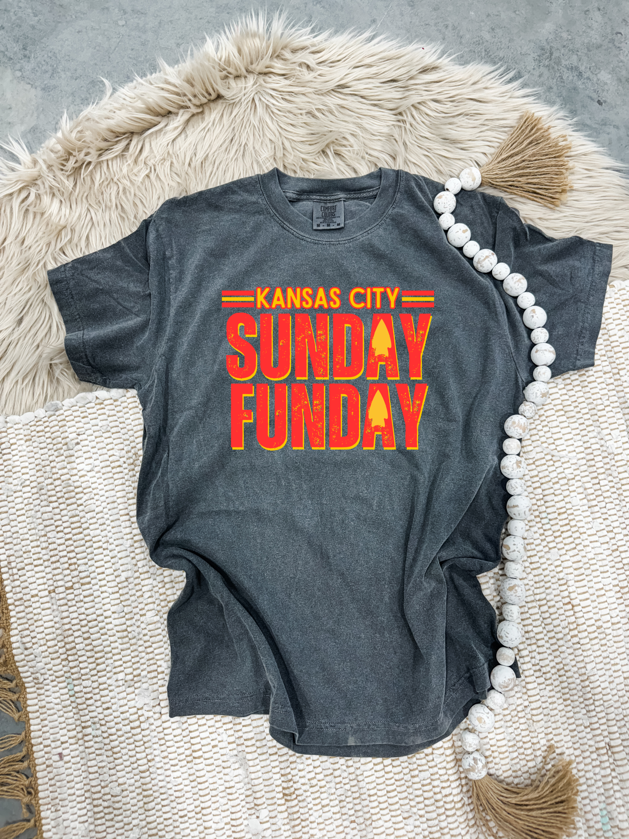 Red & Gold Sunday Funday Pepper Tee