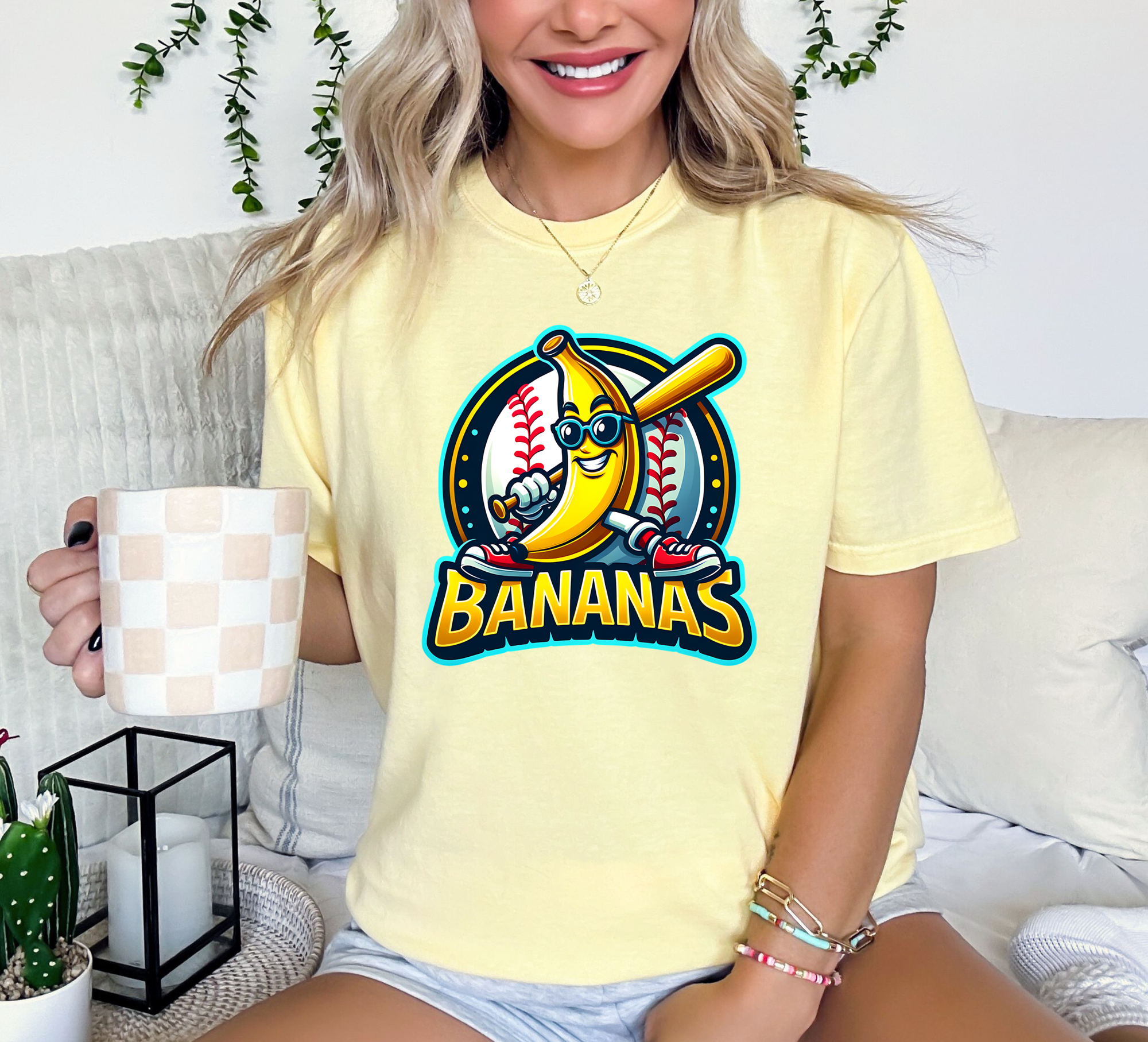 Banana Glasses Butter Tee