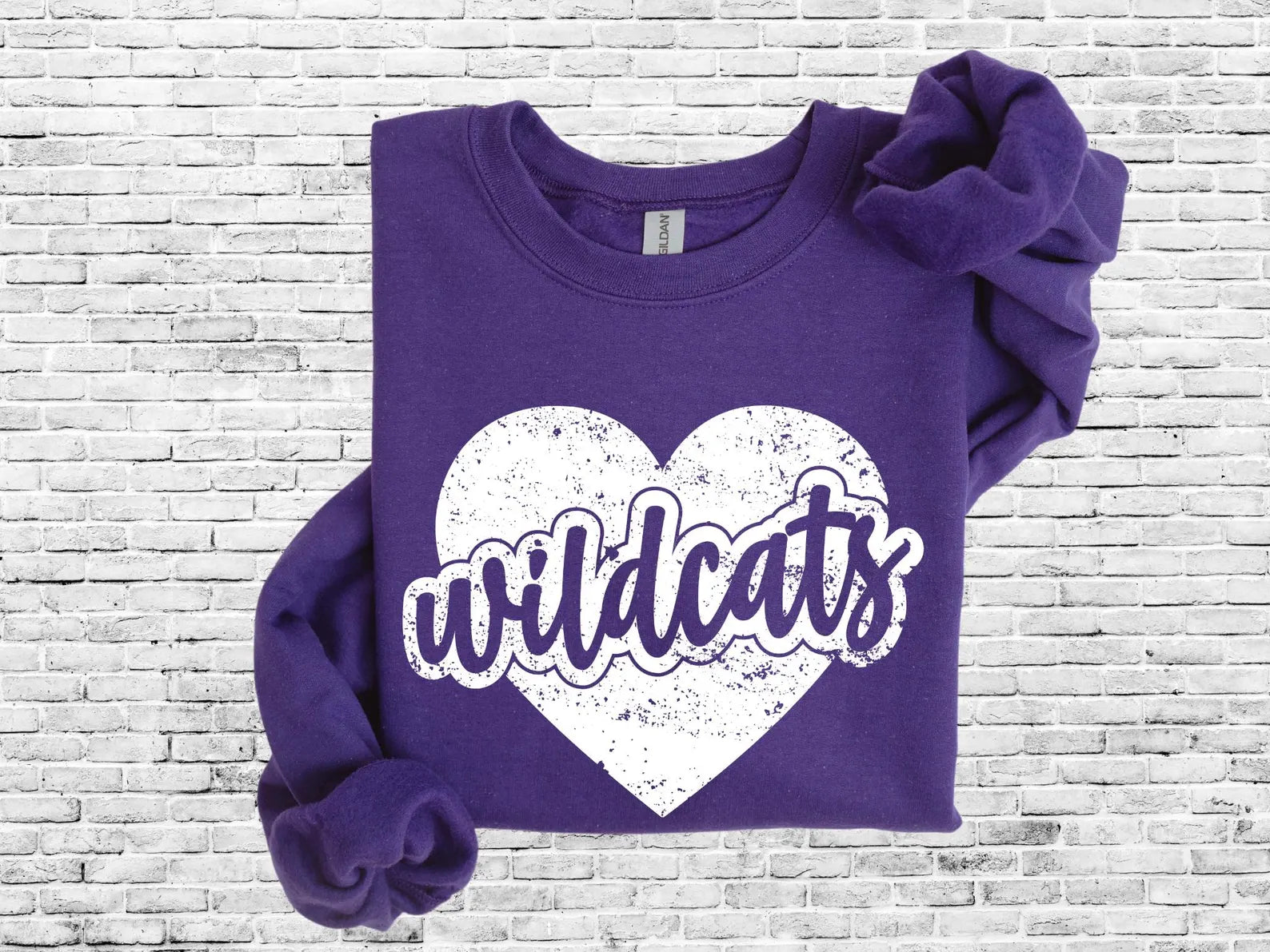 White Heart Purple Wildcats Purple Option