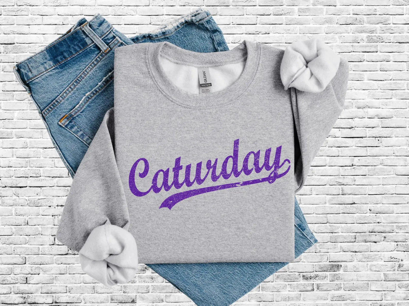 Purple Caturday Sports Grey Option