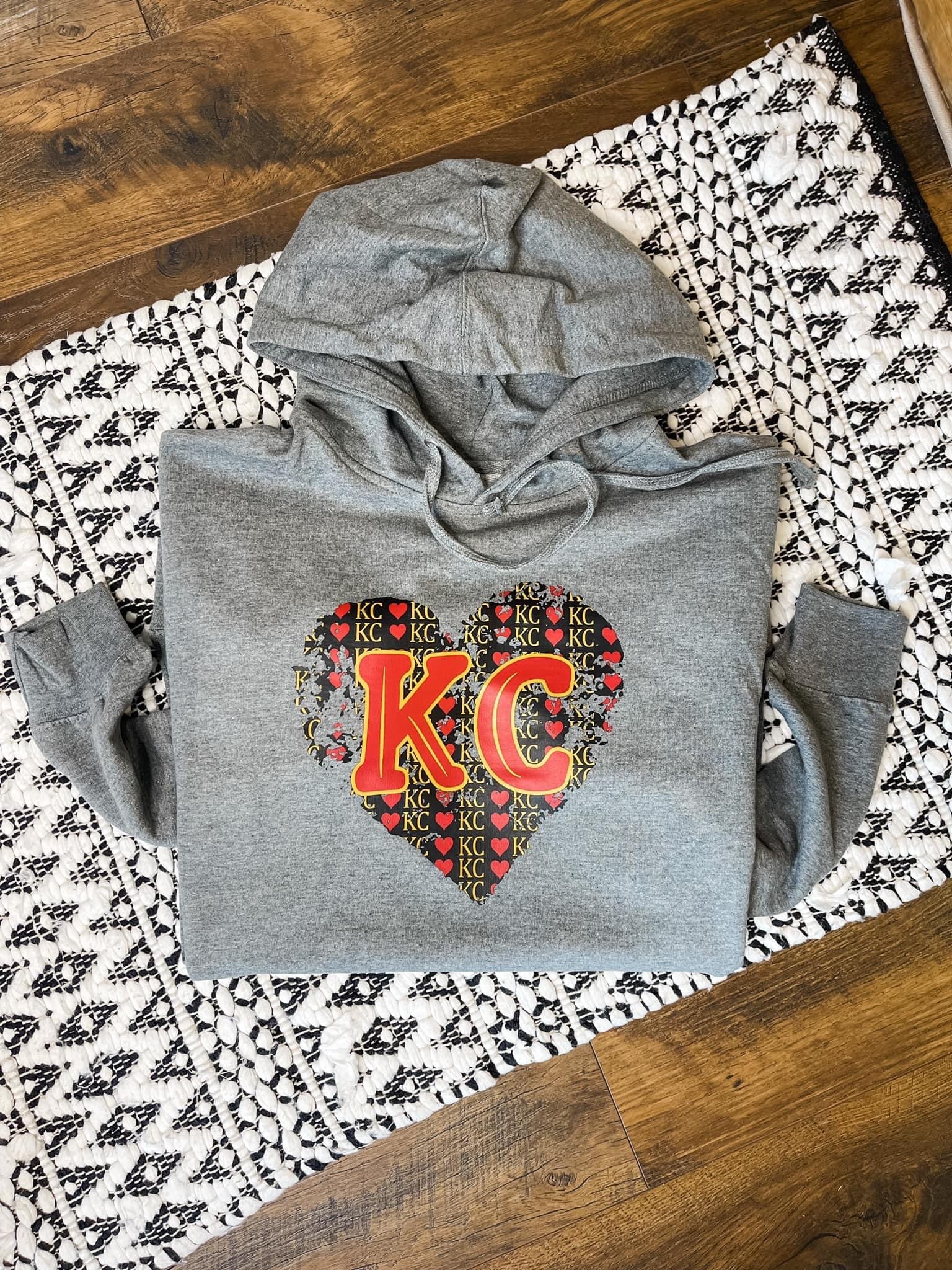 Kansas City Leopard Tee and Retro Hoodie LAT Leopard Tee / Youth Large