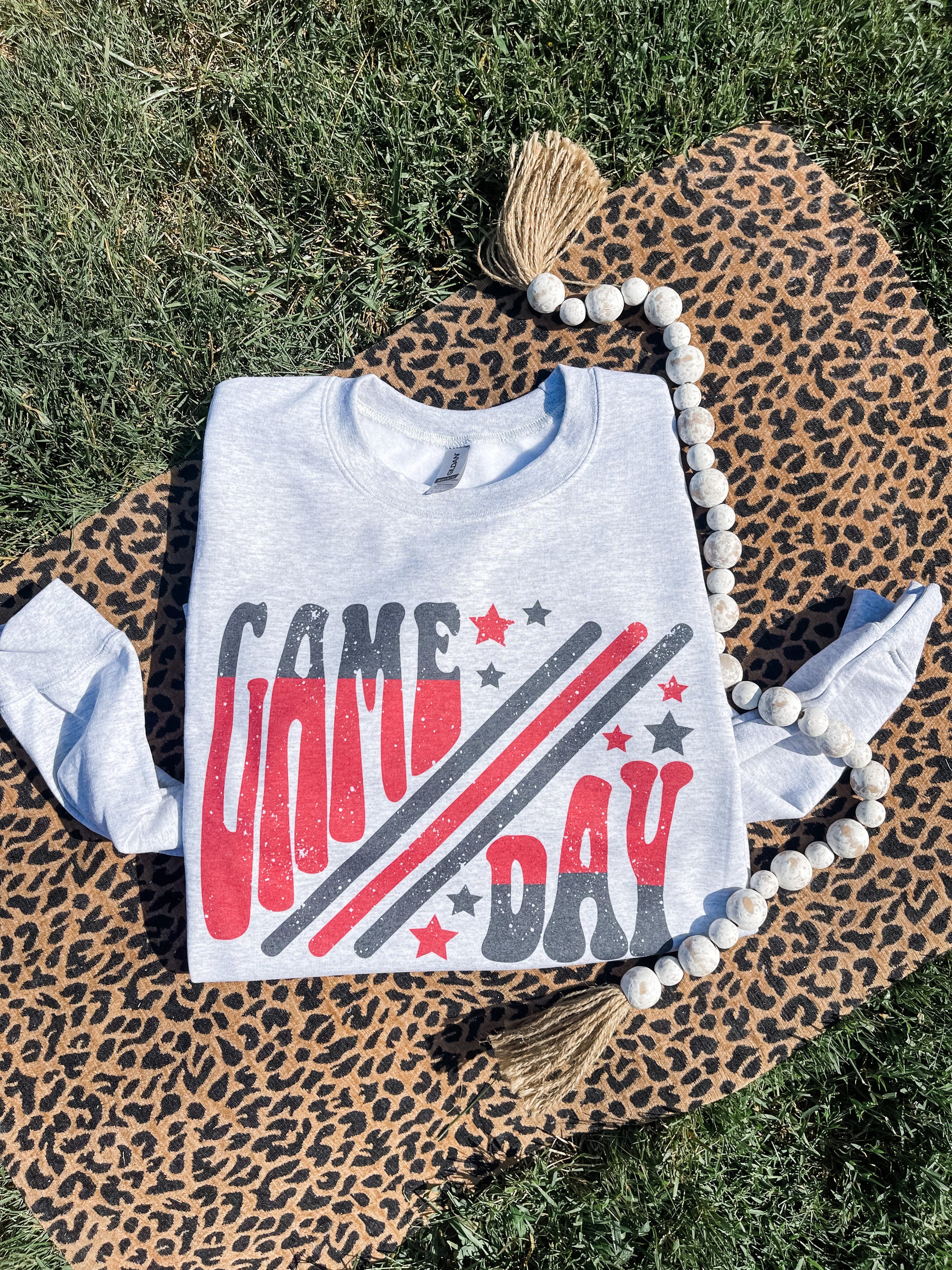 Game Day Stars & Lines Ash Sweatshirt