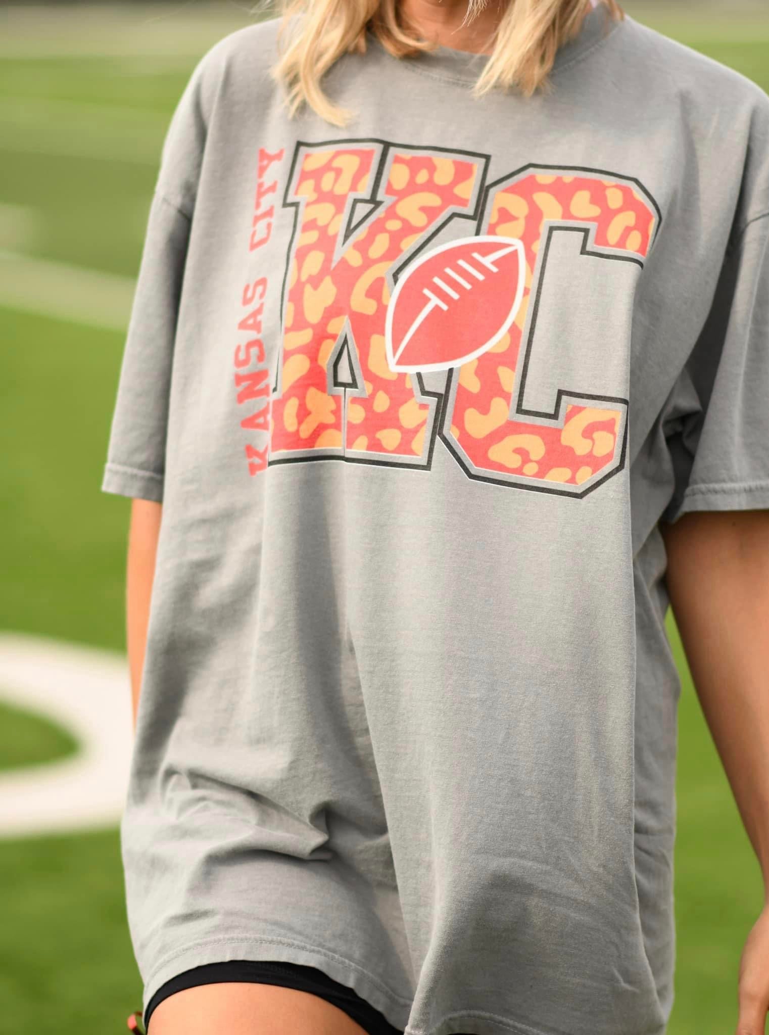 KC Chiefs Leopard football shirt