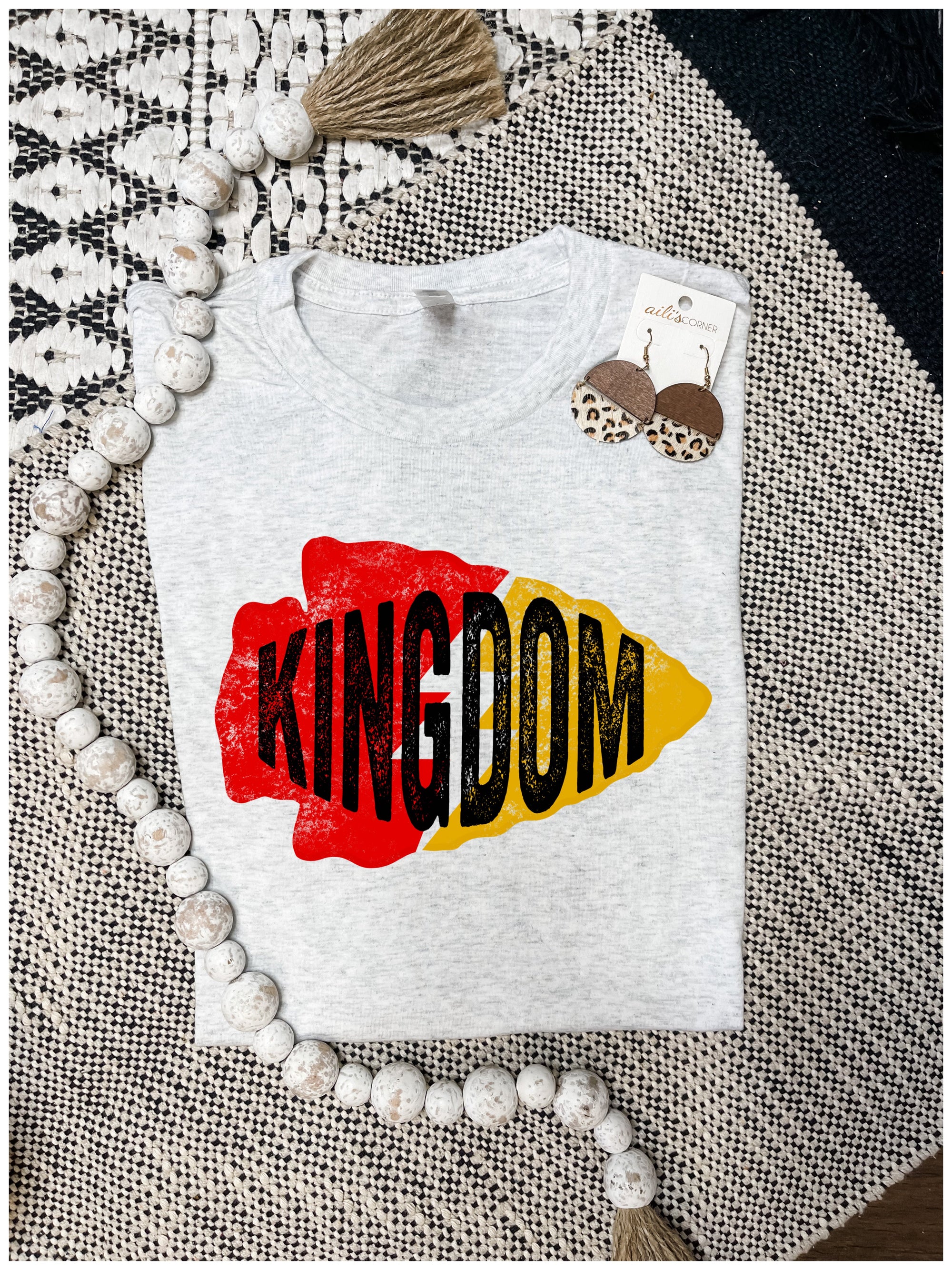 **HALFTIME DEAL** Kingdom Lightening Bolt Arrowhead Ash Tee