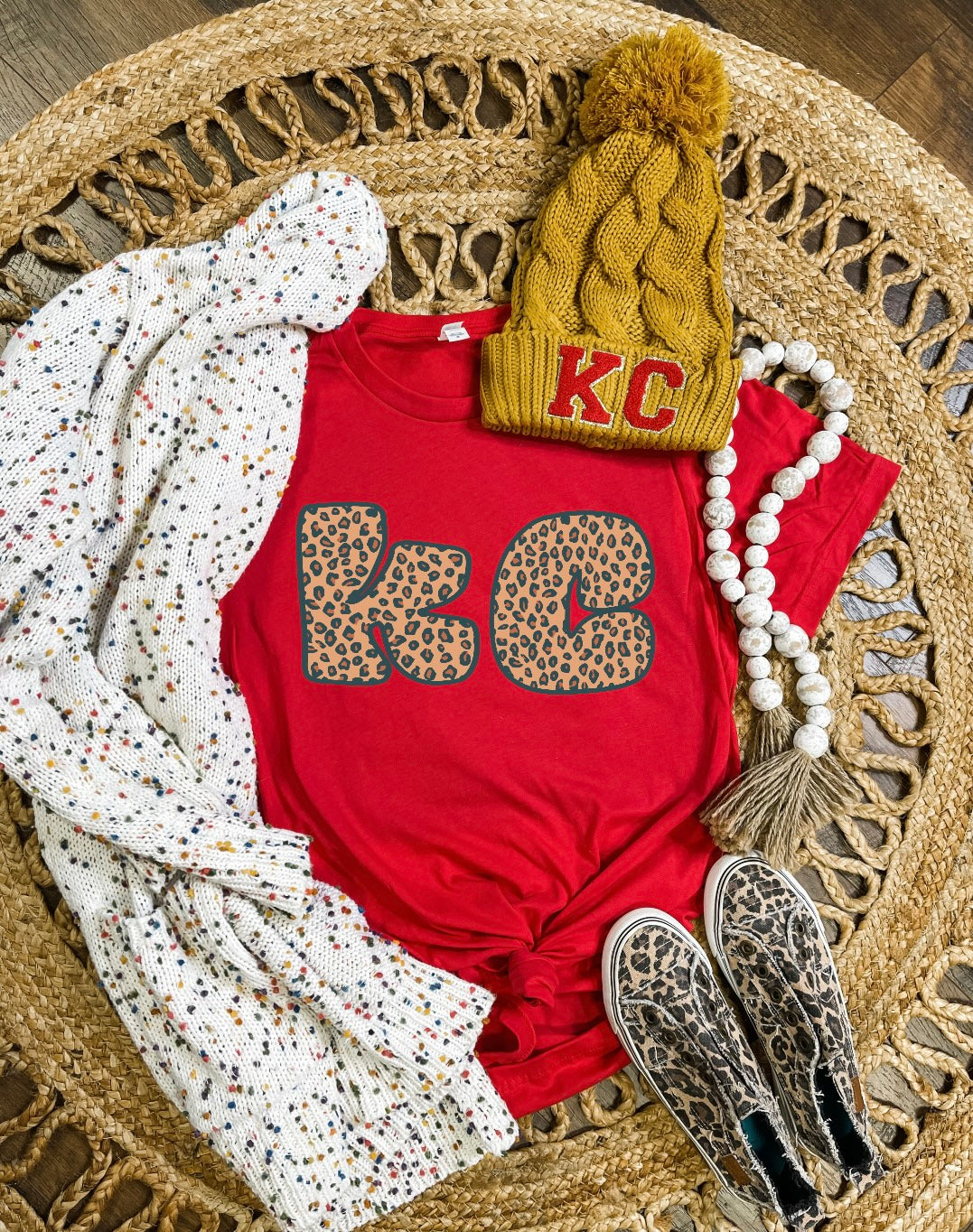 Kansas City Chiefs Oatmeal Sweatshirt Blanket