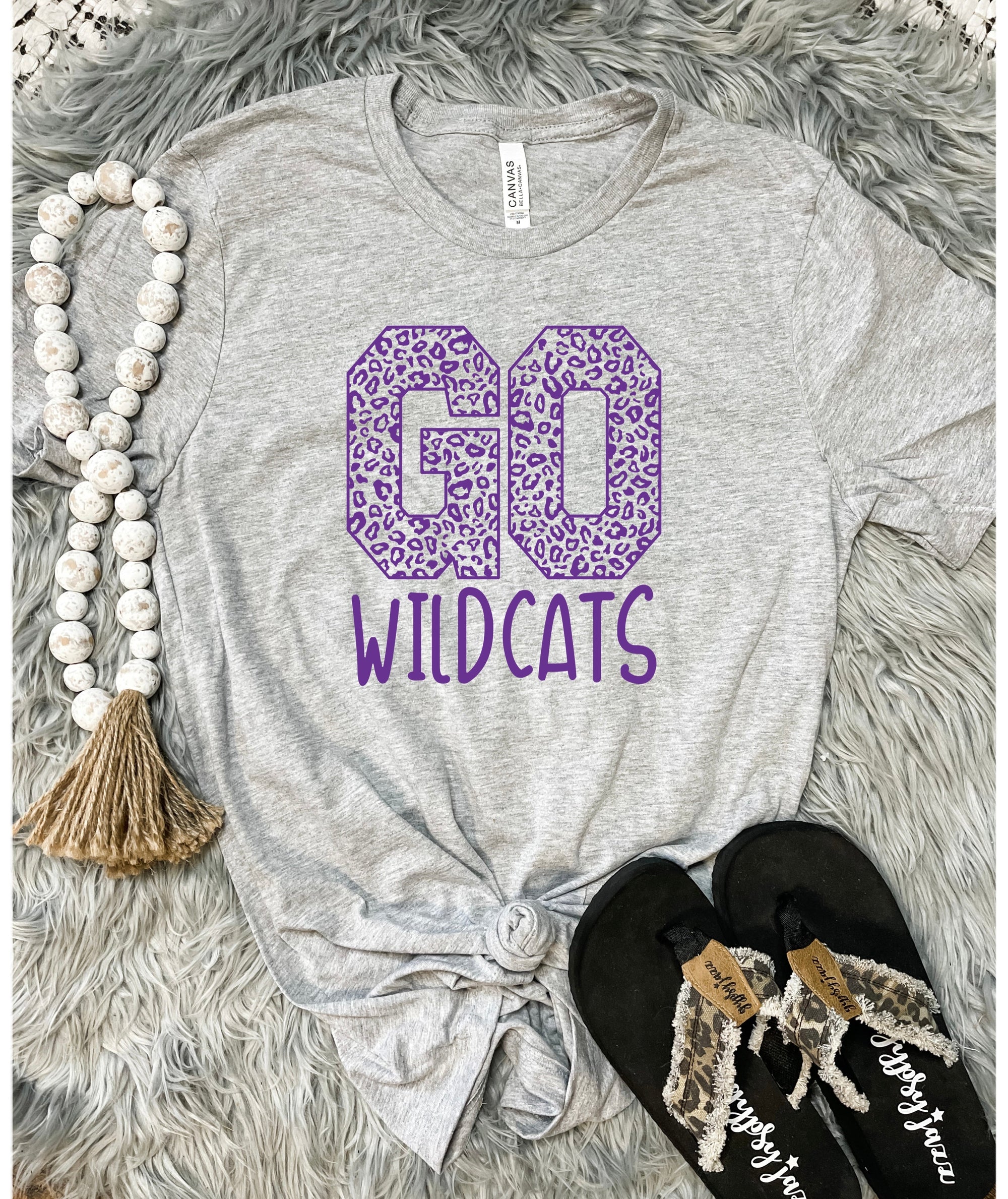 Go Wildcats Heather Grey Tee