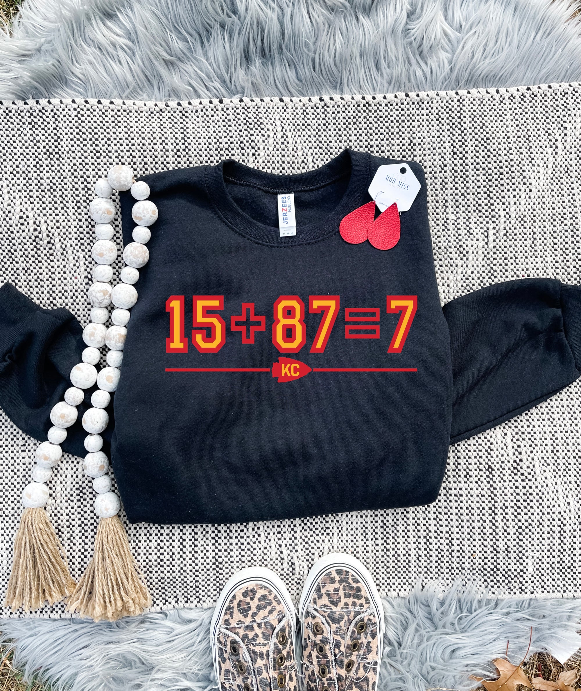 Red & Gold 15 + 87 Black Sweatshirt