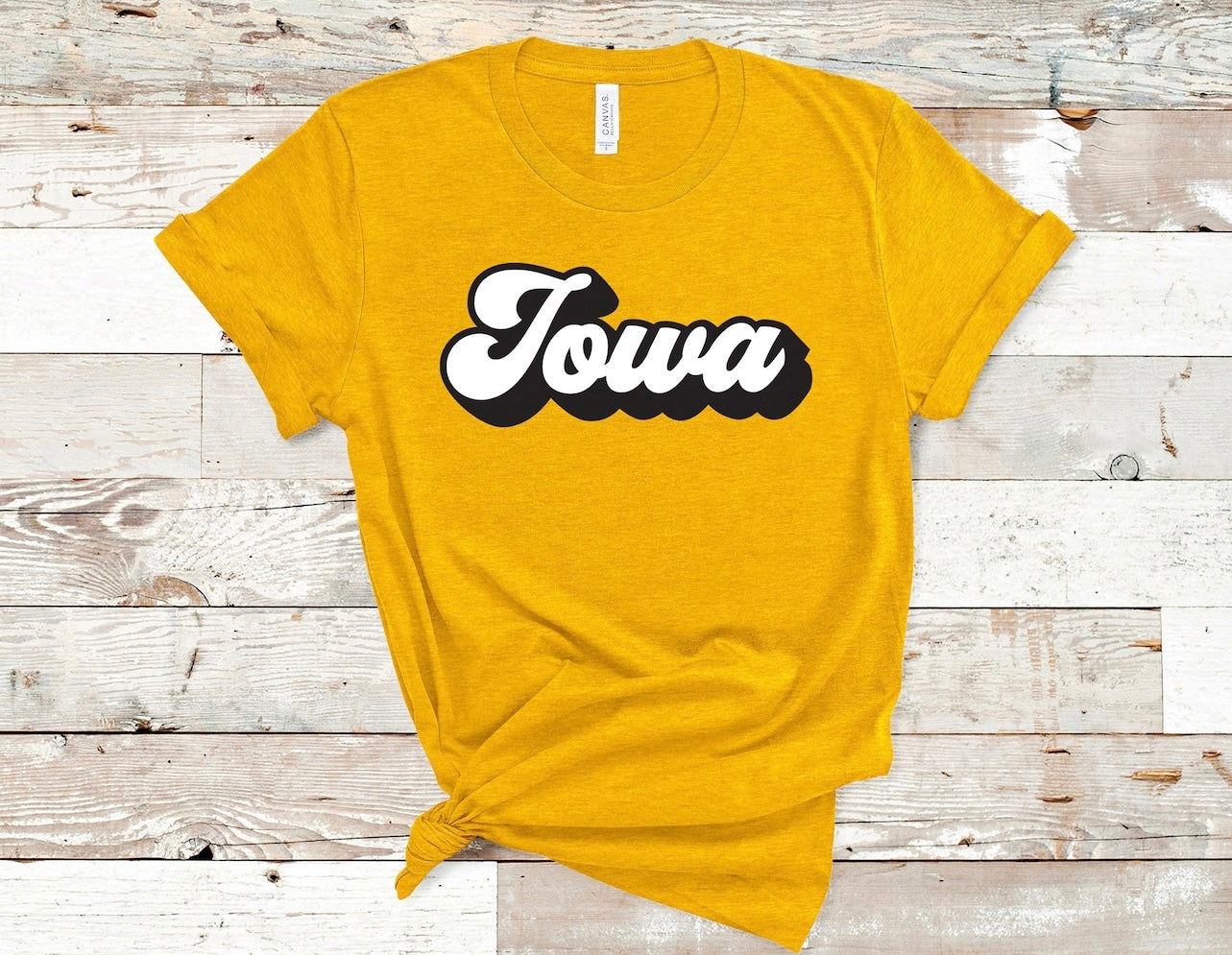 Black & White Iowa Gold Tee