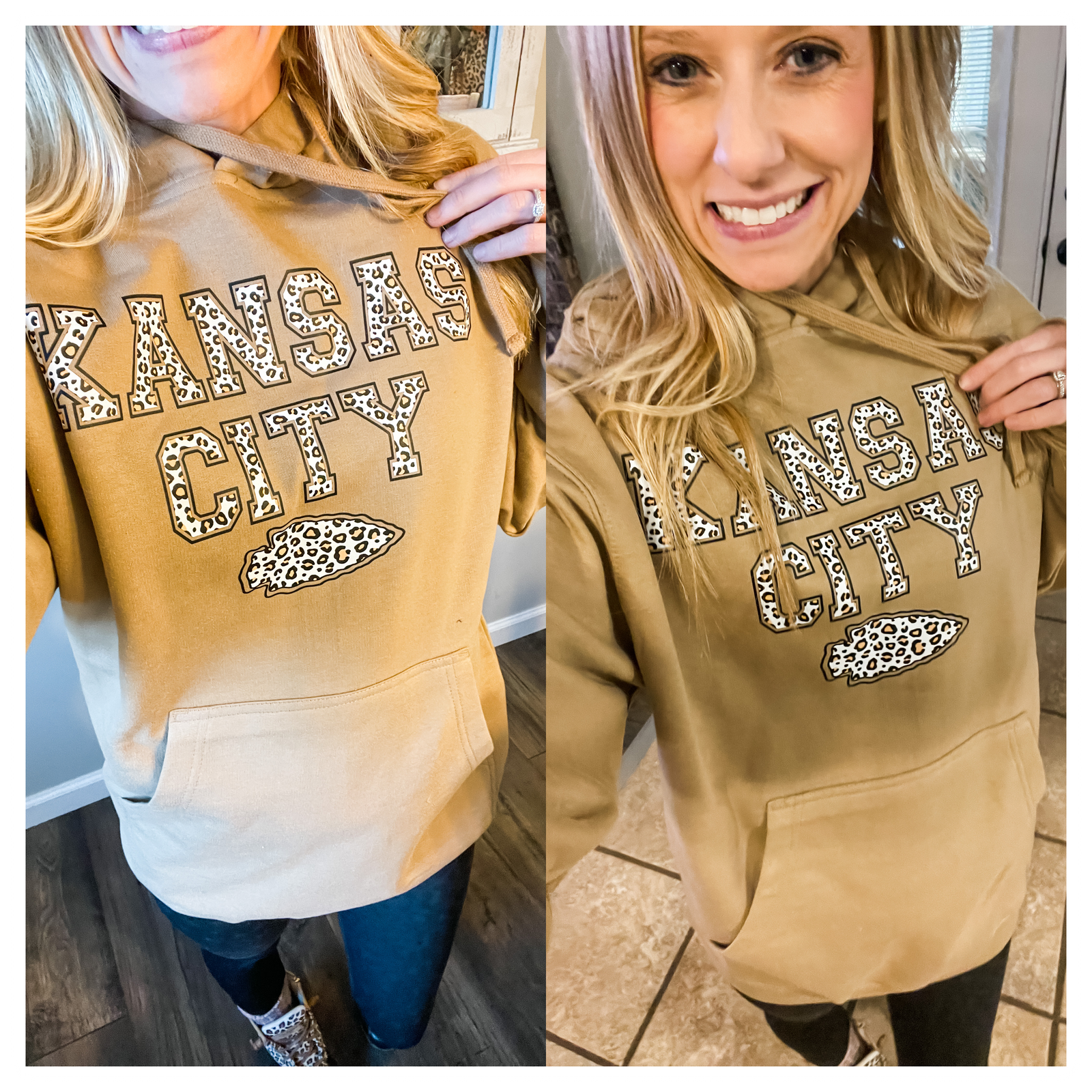 KC Kingdom Leopard Black Tee/Sweatshirt Option - Olive Street Boutique