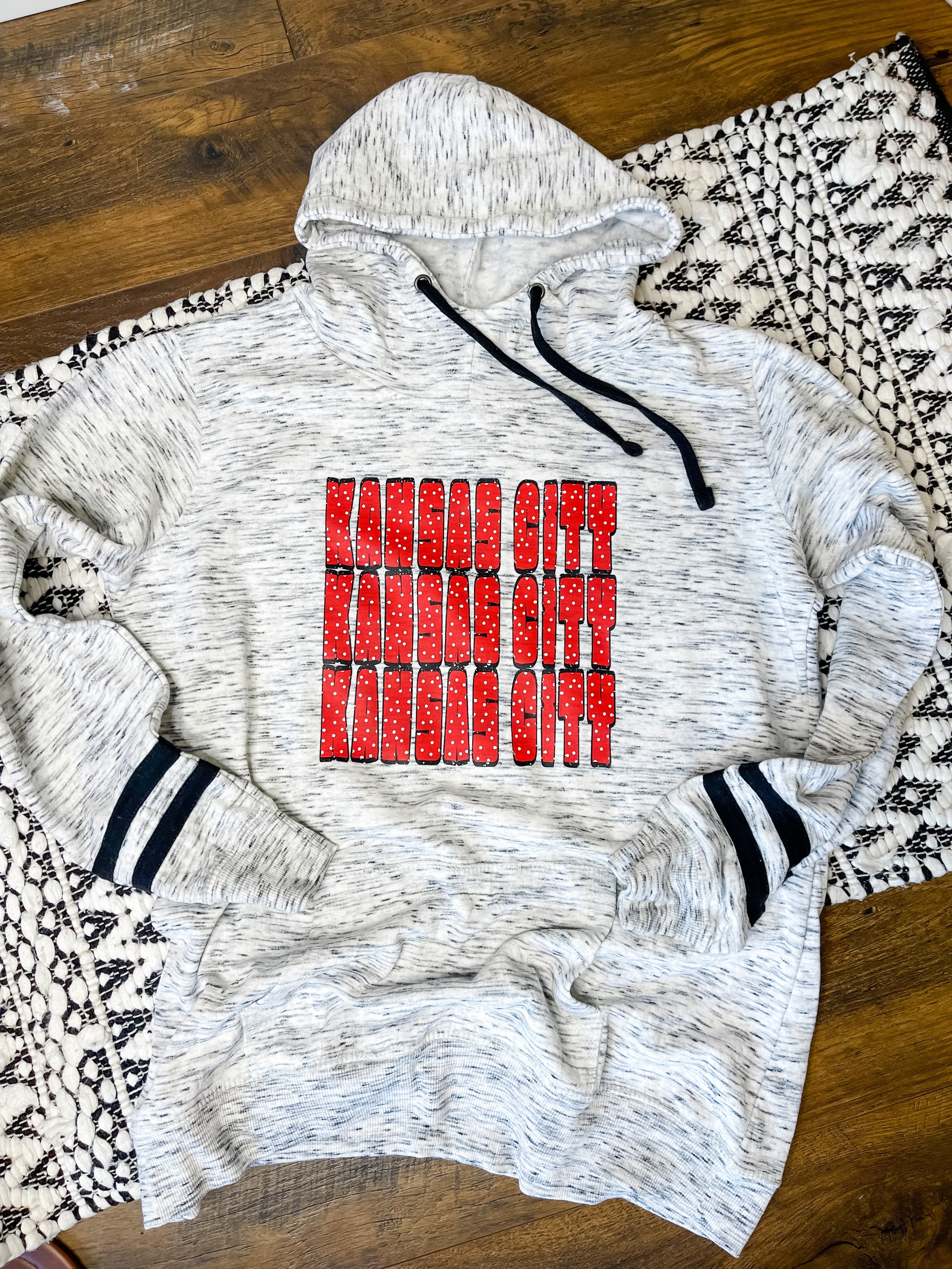 HALFTIME DEAL** Football KC Kansas City Red Tee - Olive Street Boutique