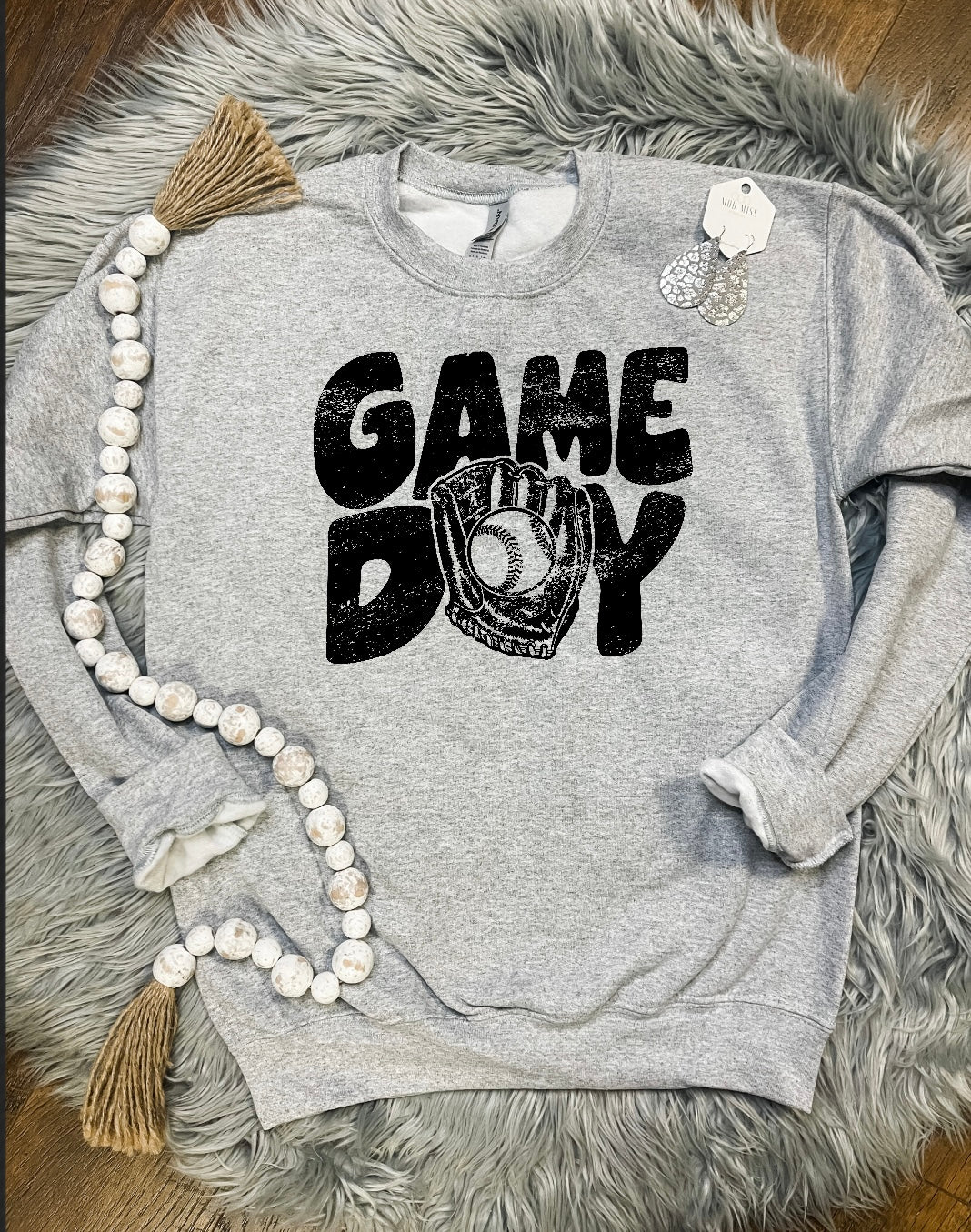 Game Day Glove Sports Grey Sweatshirt