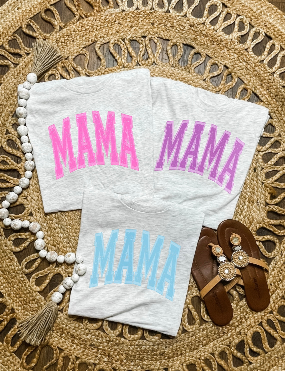 Mama Varsity Ash Tee